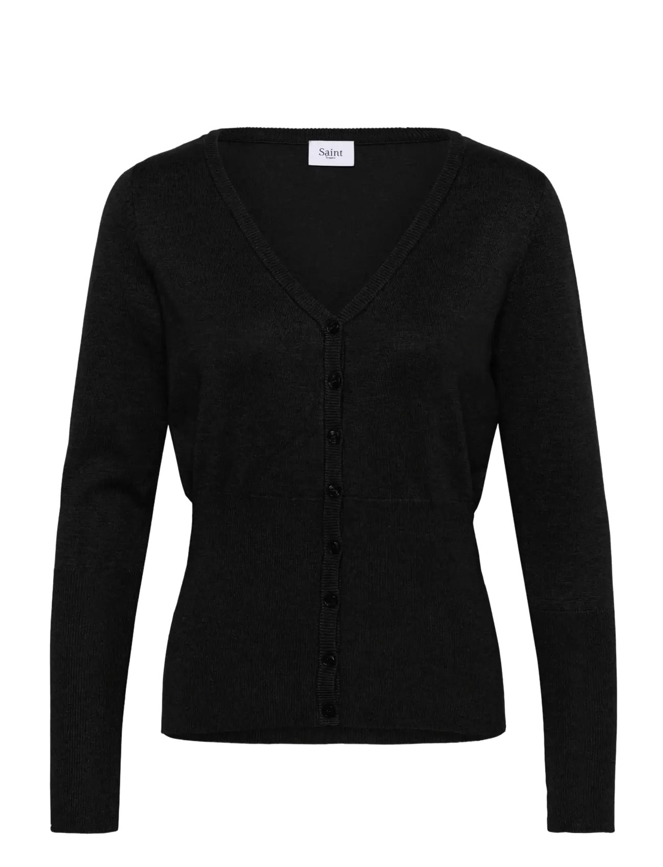 Saint Tropez MilaSZ Slim Cardigan - Vardagsstil - BLACK / black