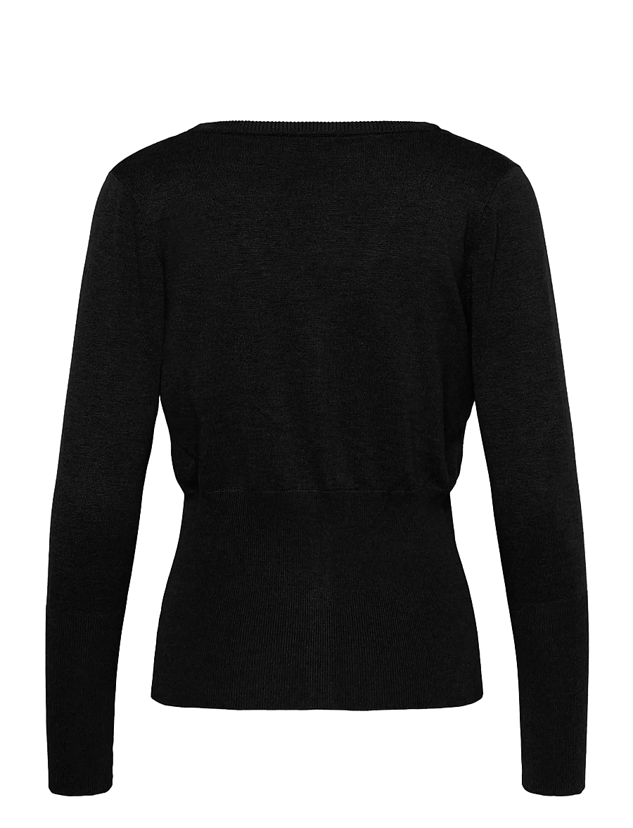Saint Tropez - MilaSZ Slim Cardigan - koftor - black - 2