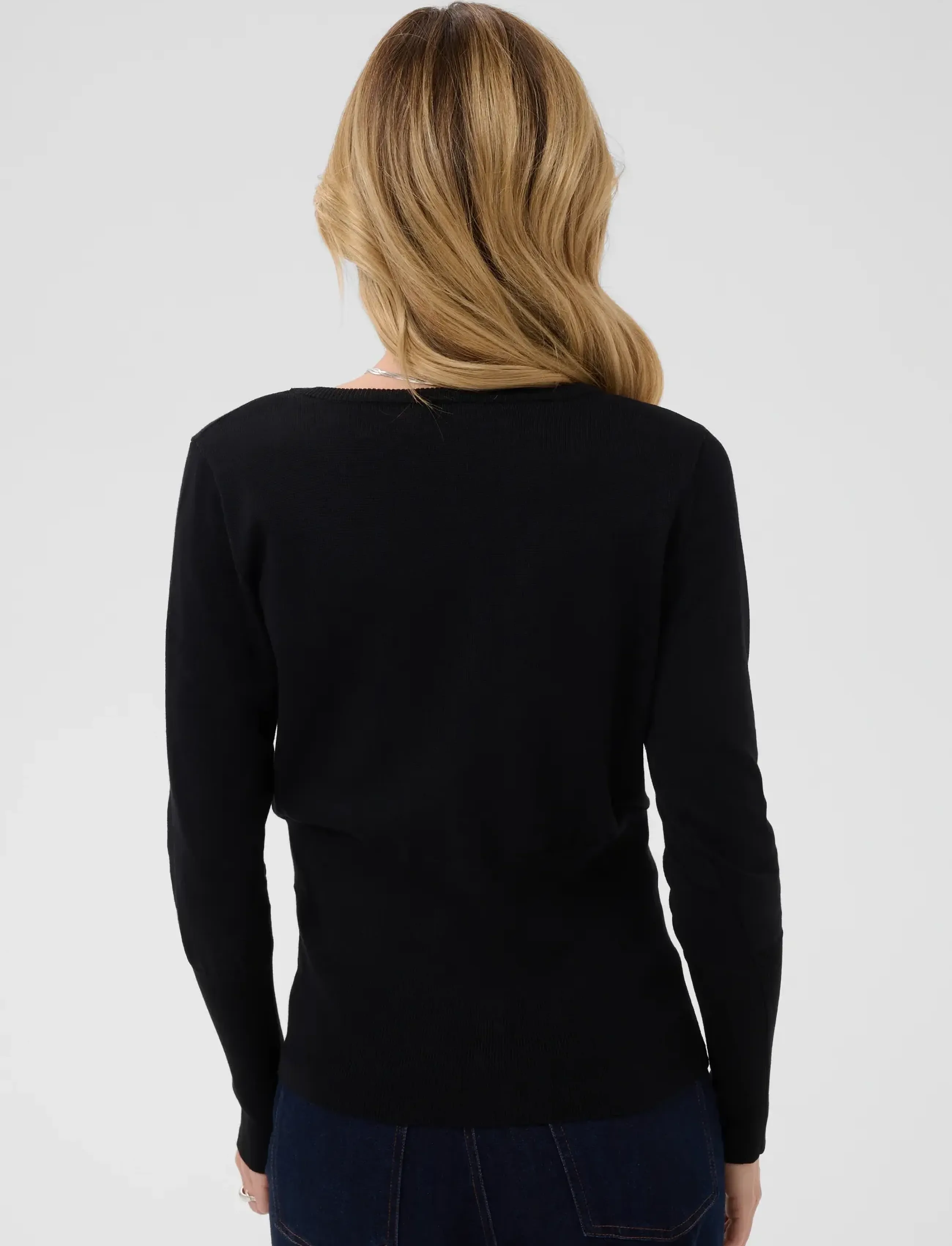 Saint Tropez - MilaSZ Slim Cardigan - koftor - black - 4