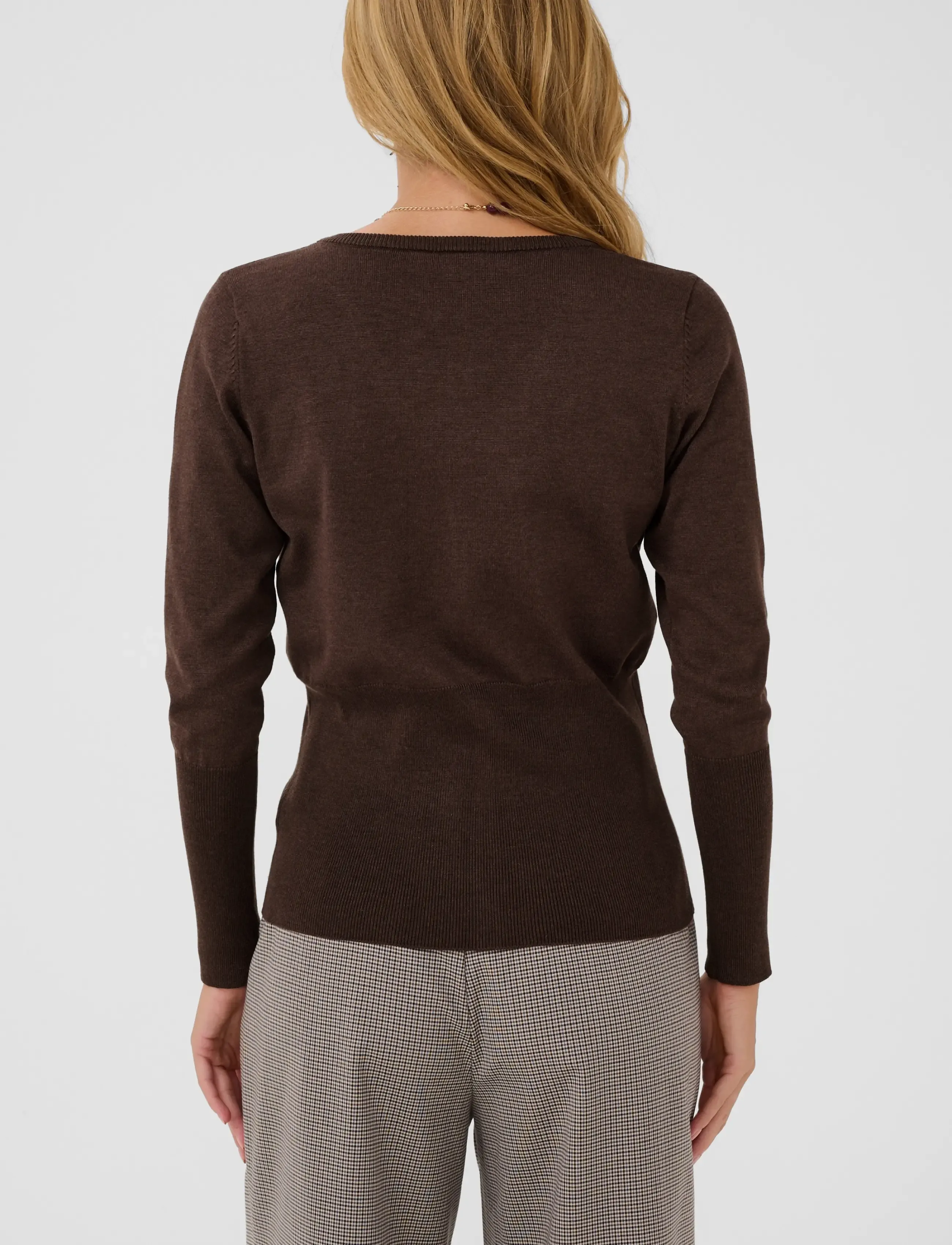 Saint Tropez - MilaSZ Slim Cardigan - koftor - bracken melange - 3