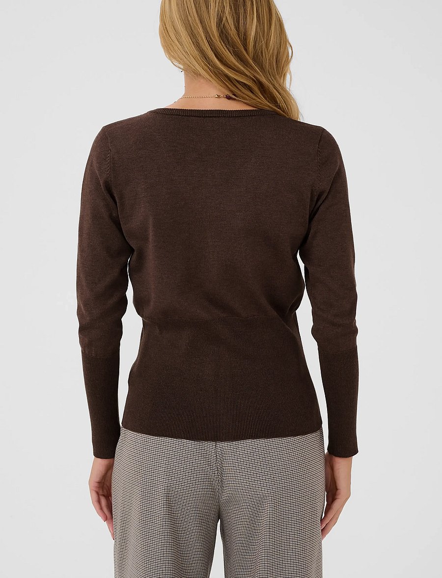 Saint Tropez - MilaSZ Slim Cardigan - koftor - bracken melange - 3
