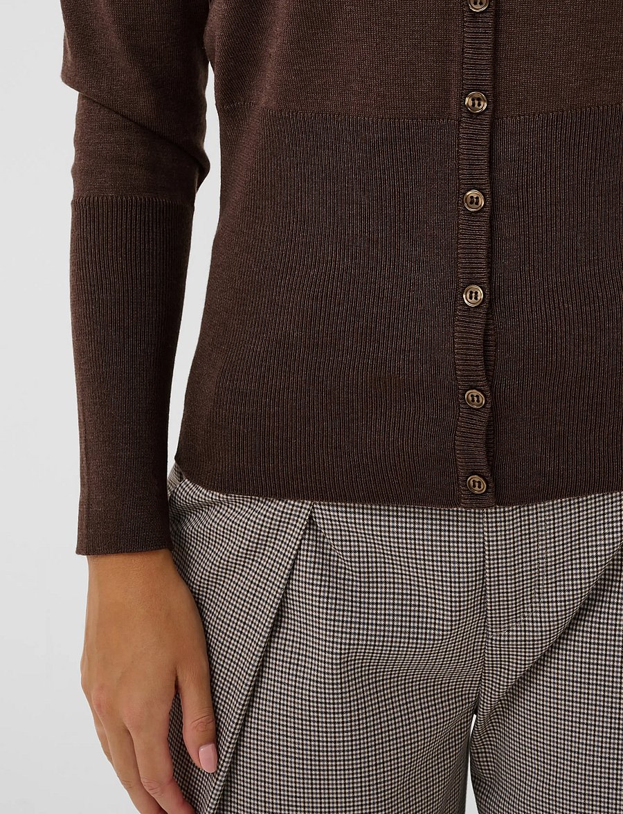 Saint Tropez - MilaSZ Slim Cardigan - koftor - bracken melange - 4