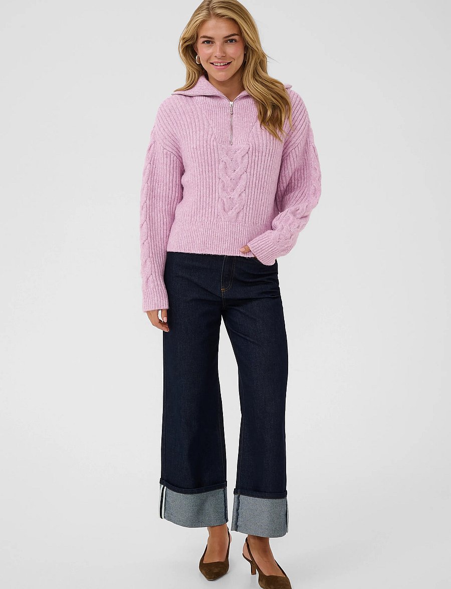Saint Tropez - TalmaSZ Pullover - striktrøjer - mauve mist melange - 0