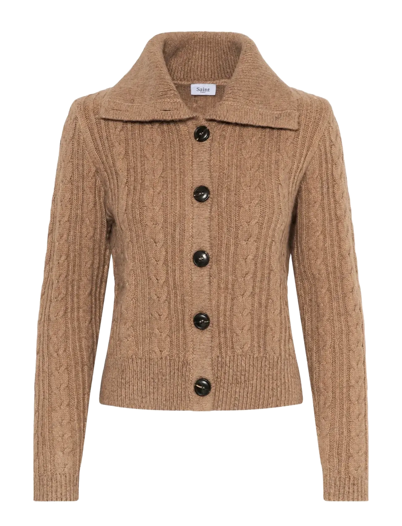 Saint Tropez TalmaSZ Cardigan - Strickjacken - TOASTED COCONUT MELANGE / brown
