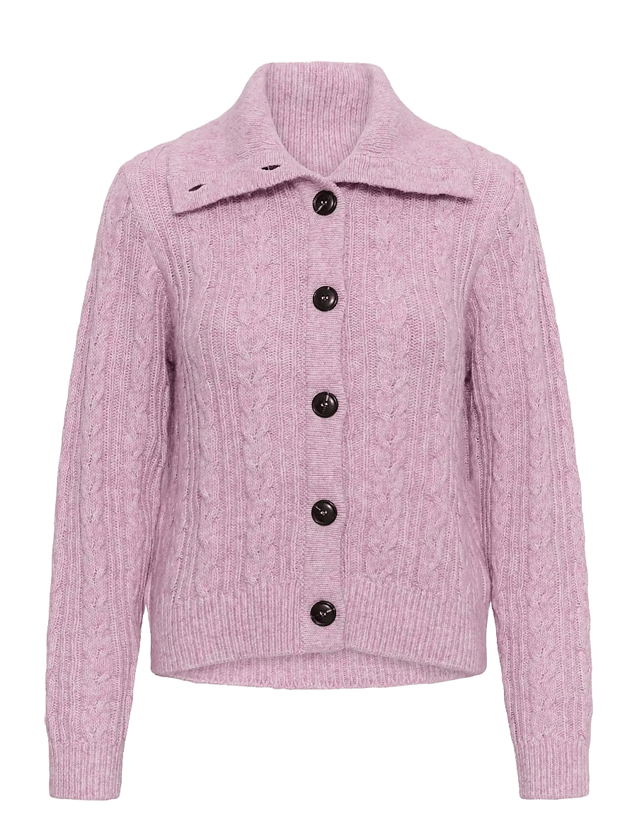 Saint Tropez - TalmaSZ Cardigan - cardigans - mauve mist melange - 1
