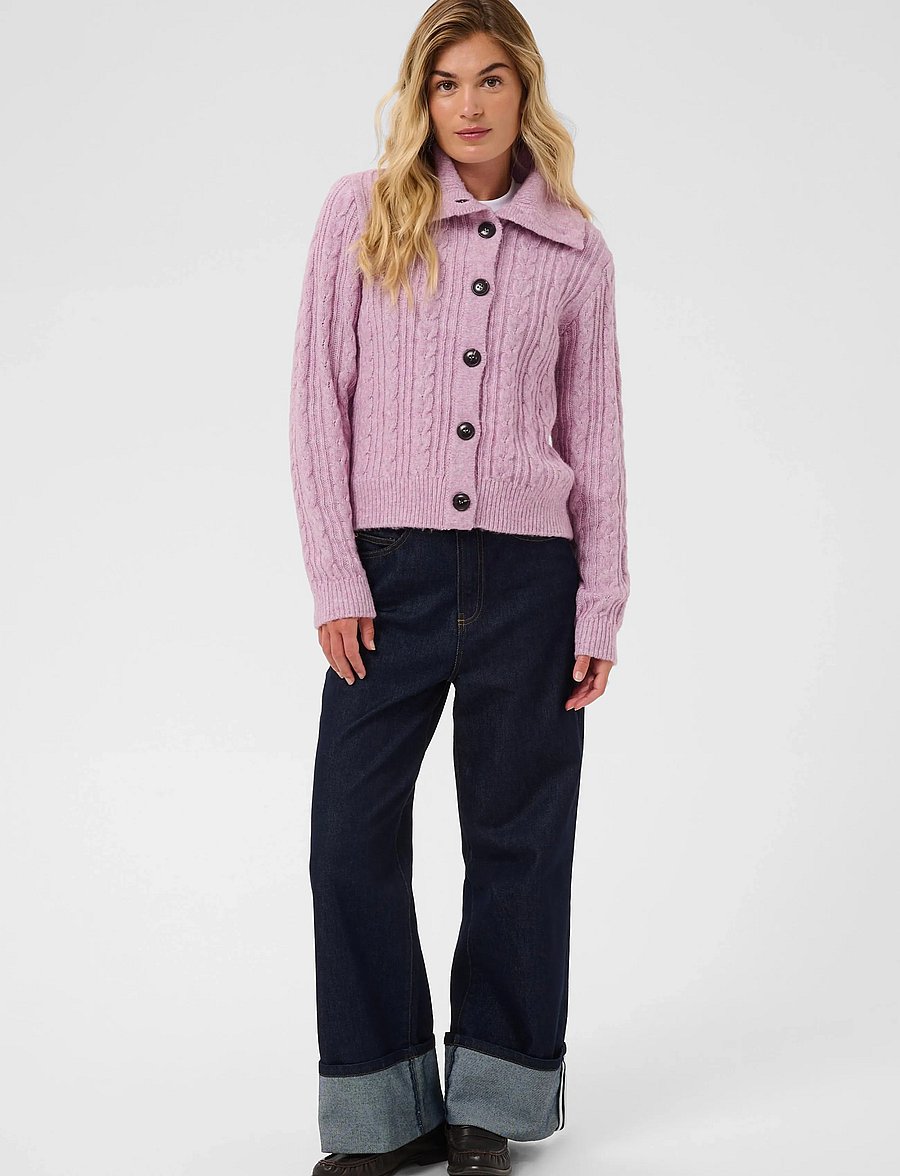 Saint Tropez - TalmaSZ Cardigan - cardigans - mauve mist melange - 0