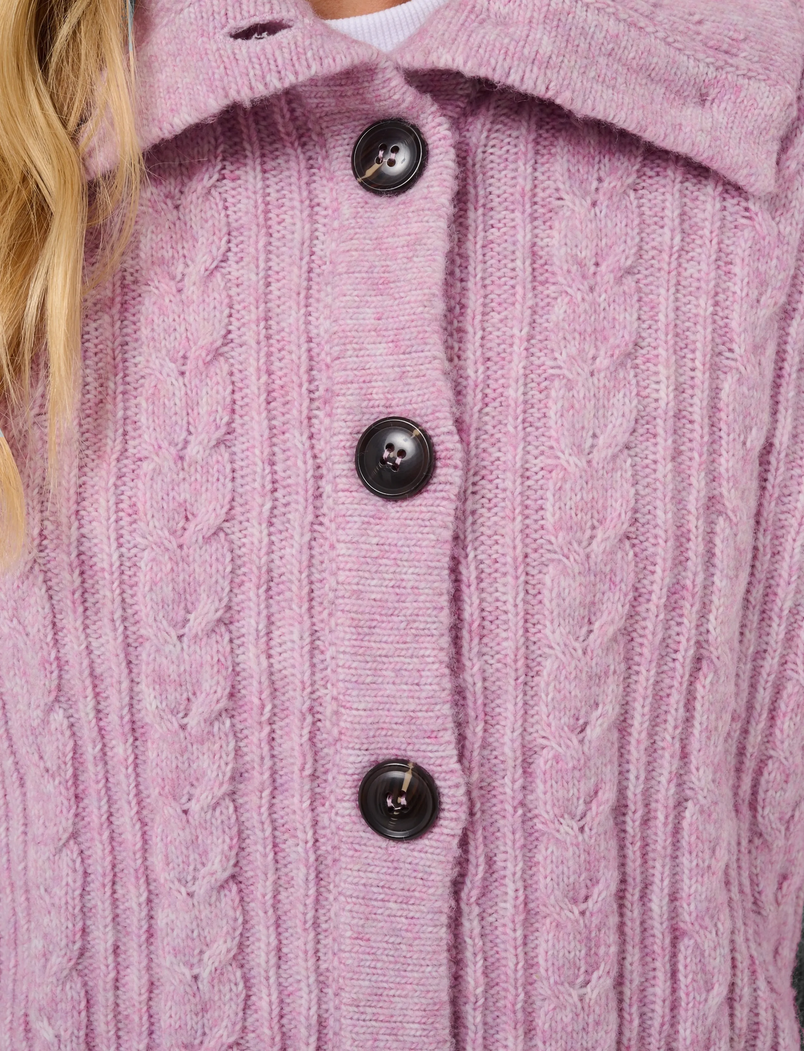Saint Tropez - TalmaSZ Cardigan - cardigans - mauve mist melange - 4