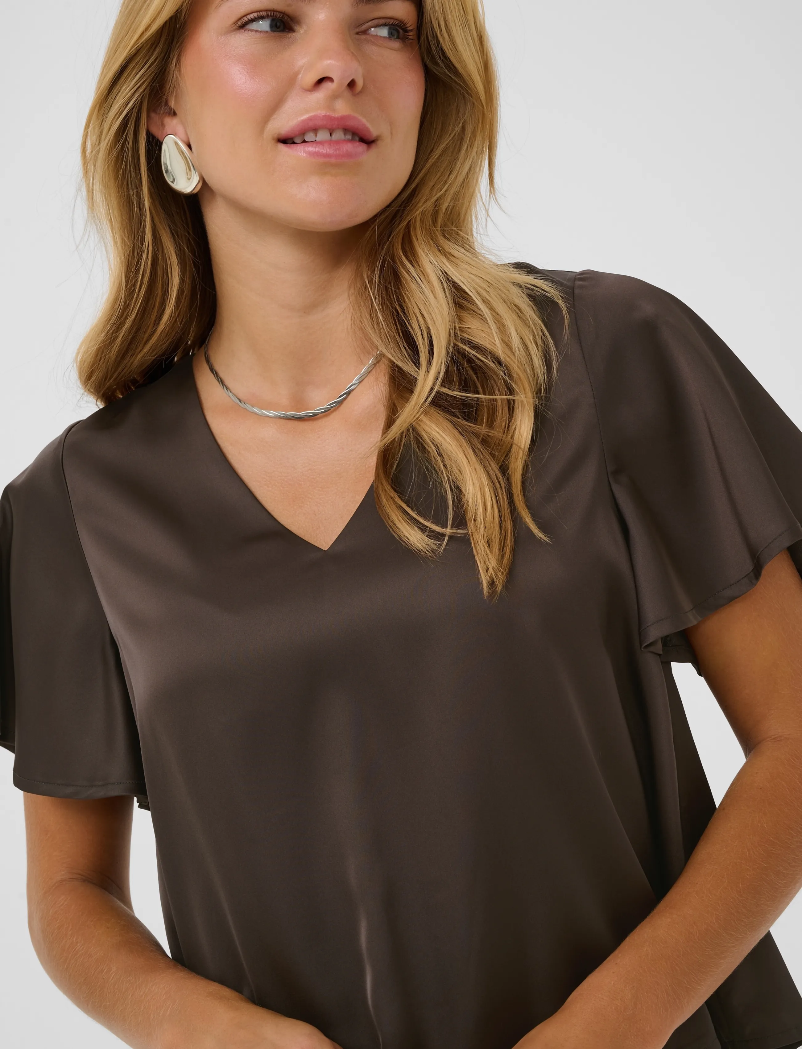 Saint Tropez - LodisaSZ SS Blouse - chocolate brown - 5