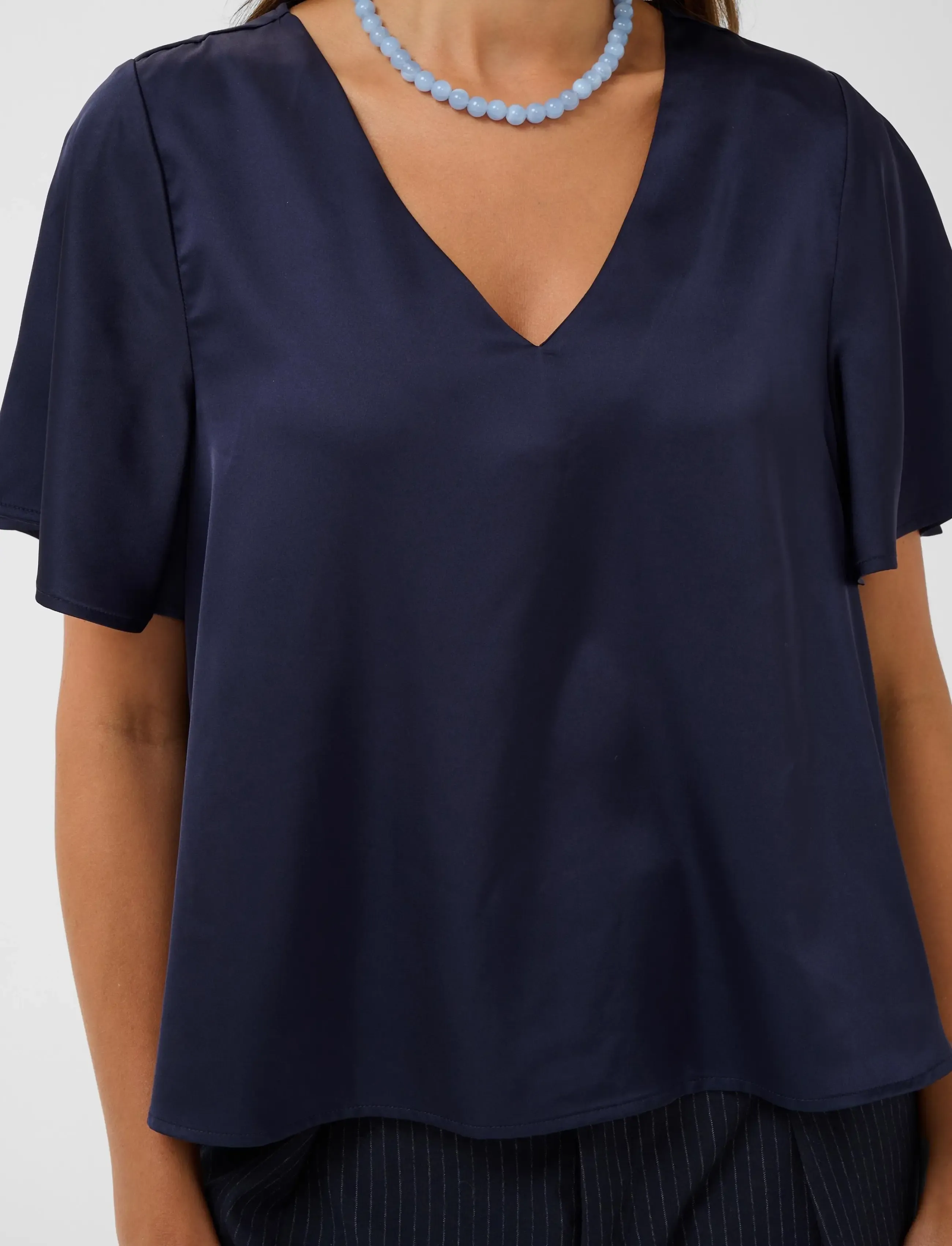 Saint Tropez - LodisaSZ SS Blouse - kortärmade blusar - night sky - 4