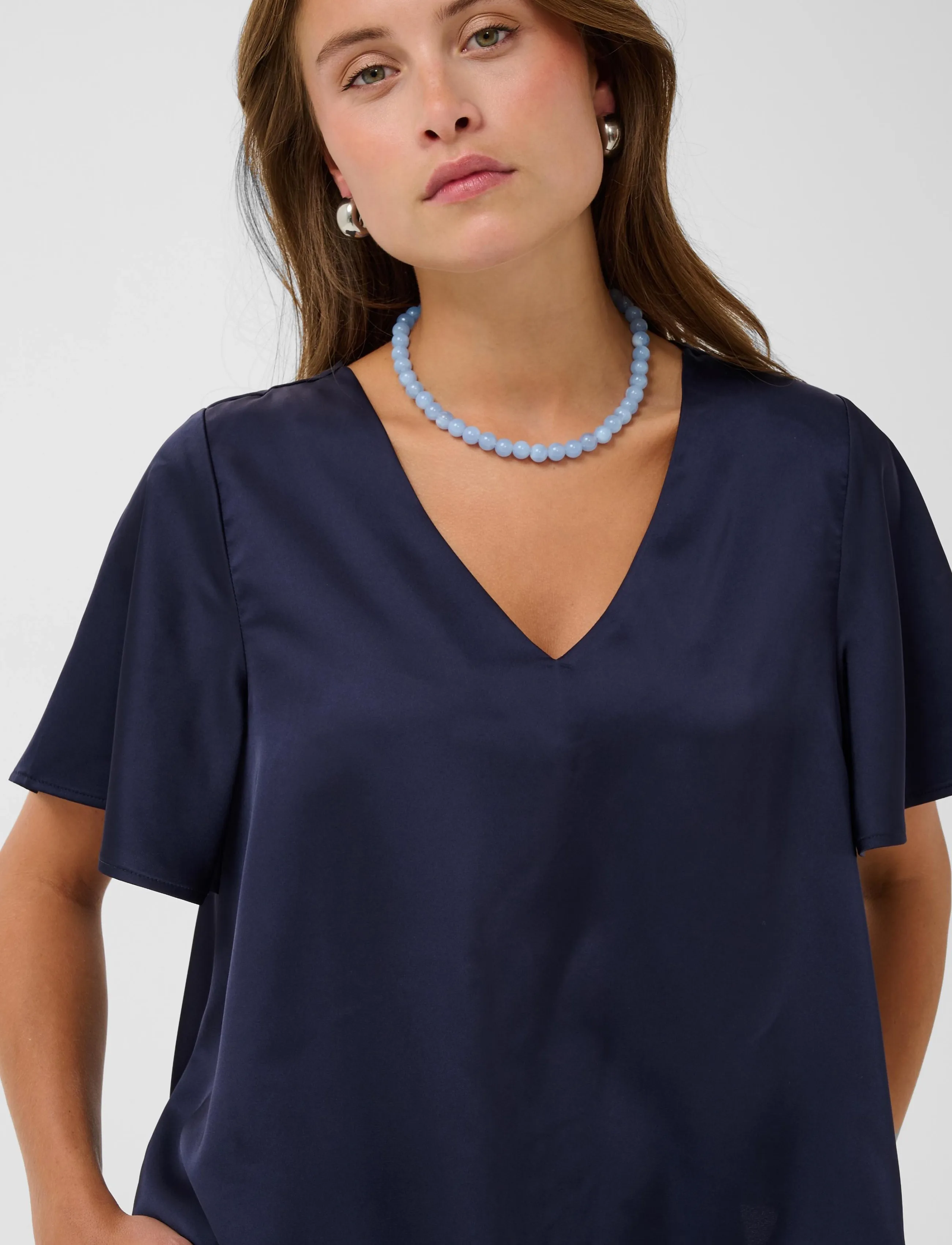 Saint Tropez - LodisaSZ SS Blouse - kortärmade blusar - night sky - 5