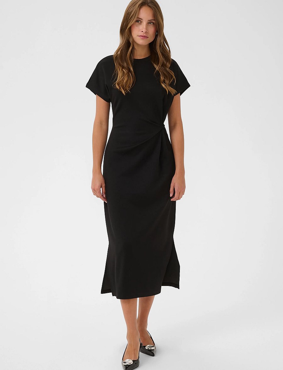 Saint Tropez - TheoSZ Dress - midi kjoler - black - 0