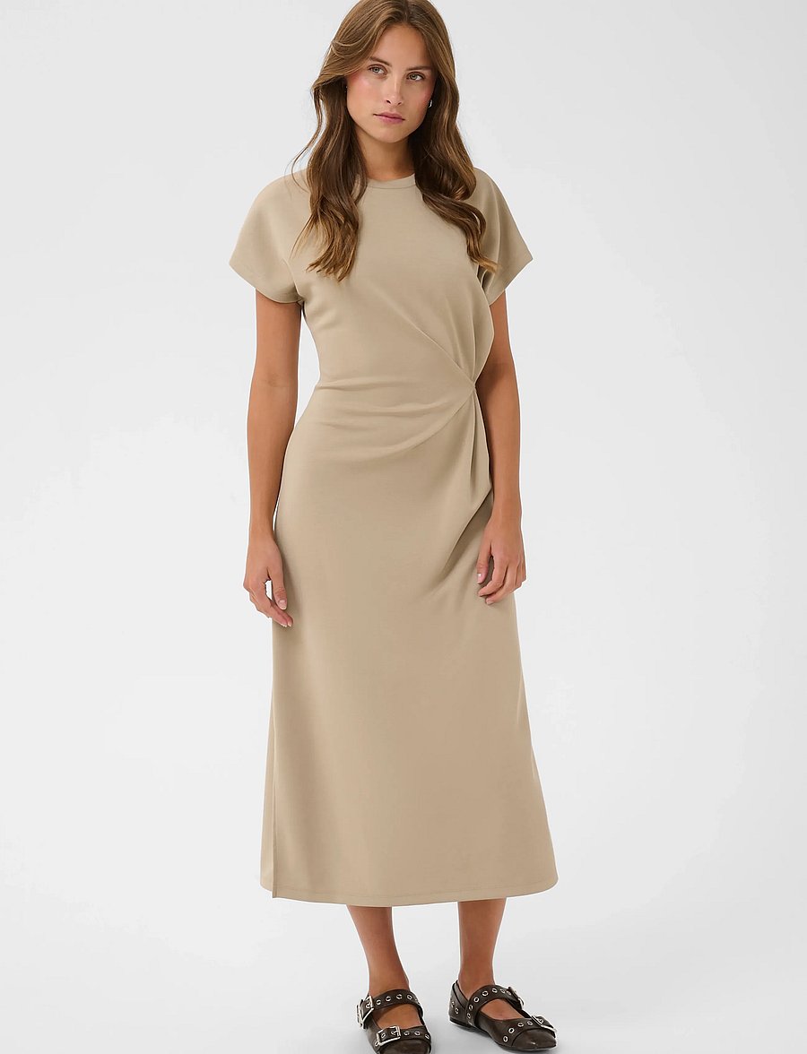 Saint Tropez - TheoSZ Dress - midi kjoler - weathered teak - 0