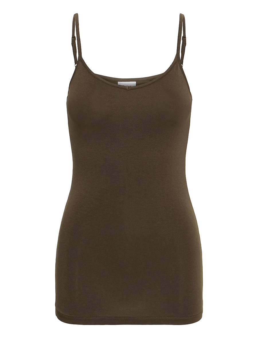 Saint Tropez - ViggaSZ Tanktop - linnen - chocolate brown - 1