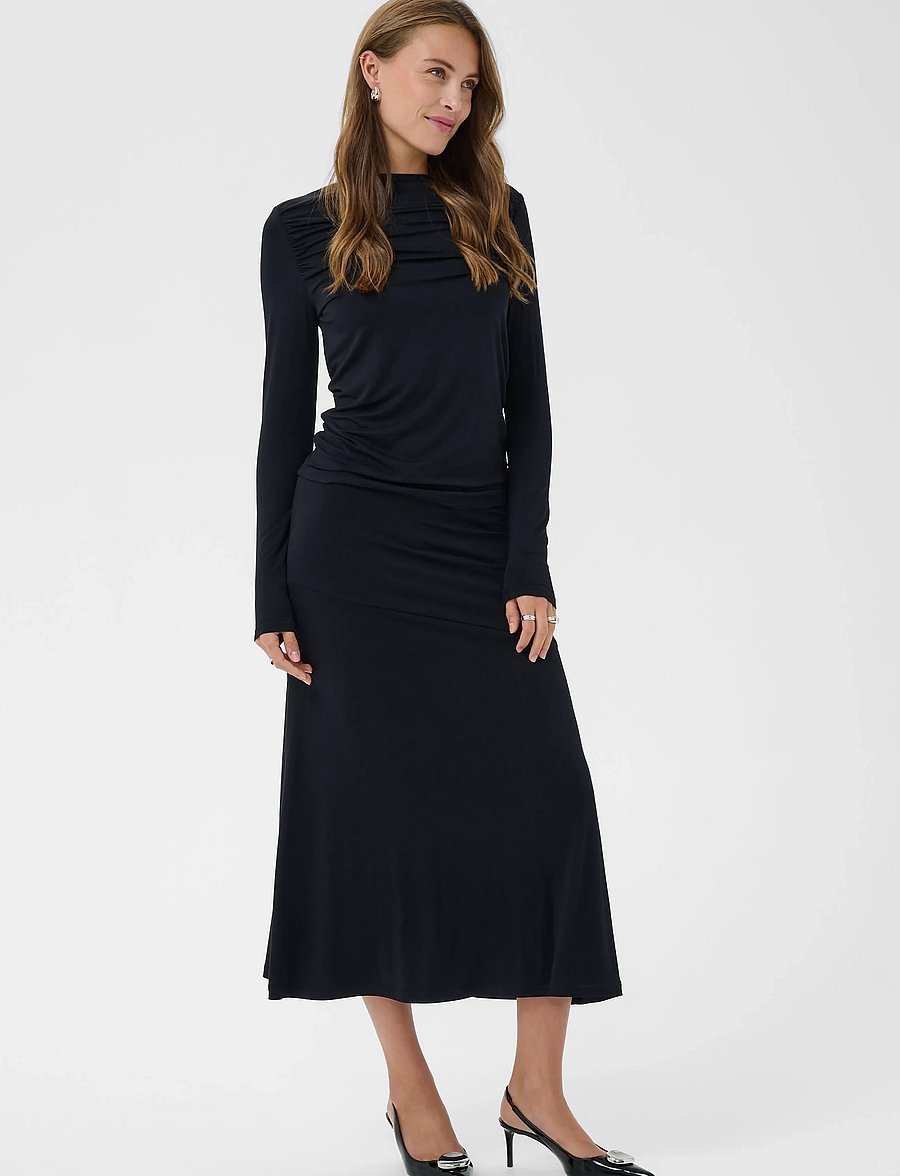 Saint Tropez - ViggaSZ Skirt - midi kjolar - black - 0