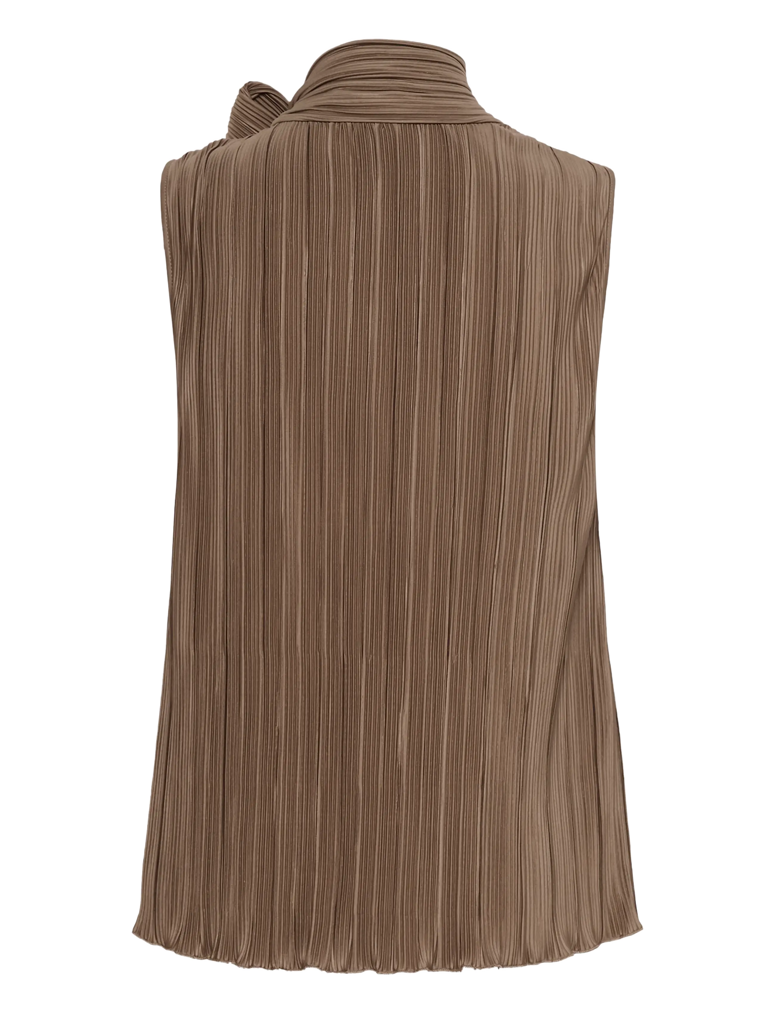 Saint Tropez - ZuniSZ SS Bow Top - Ærmeløse bluser - pine bark - 2