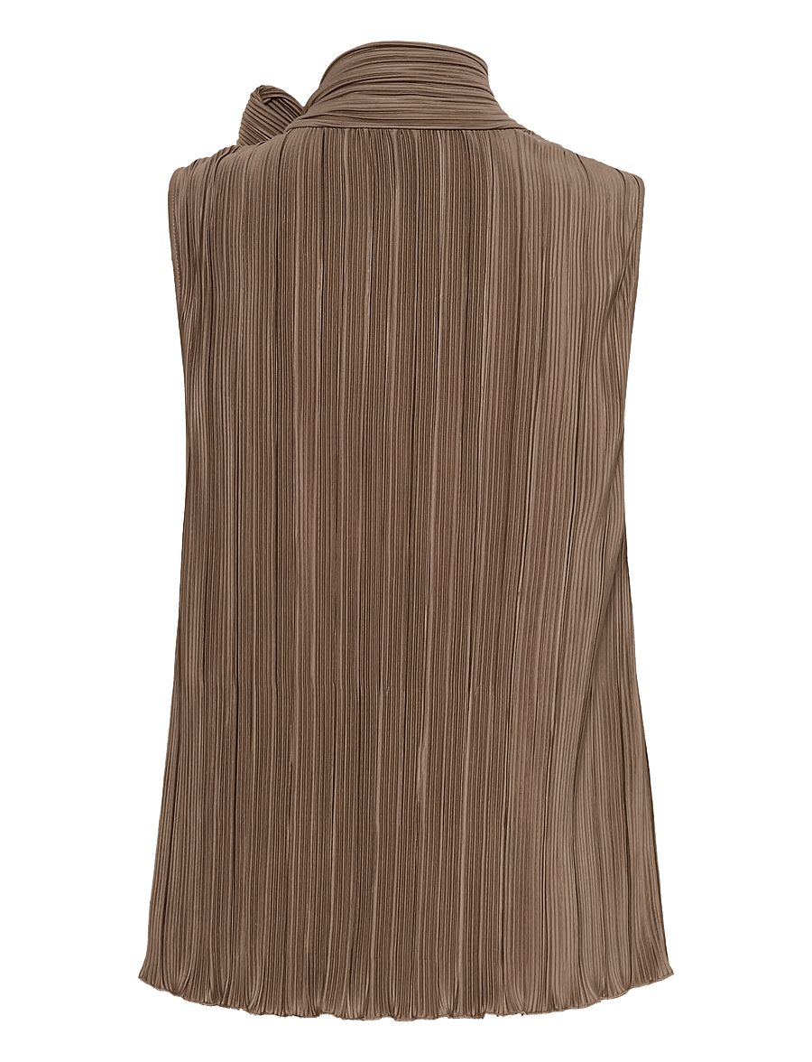 Saint Tropez - ZuniSZ SS Bow Top - Ærmeløse bluser - pine bark - 2
