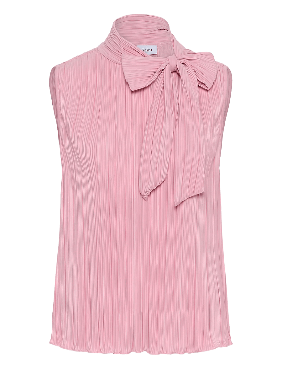 Saint Tropez - ZuniSZ SS Bow Top - Ærmeløse bluser - pink nectar - 1