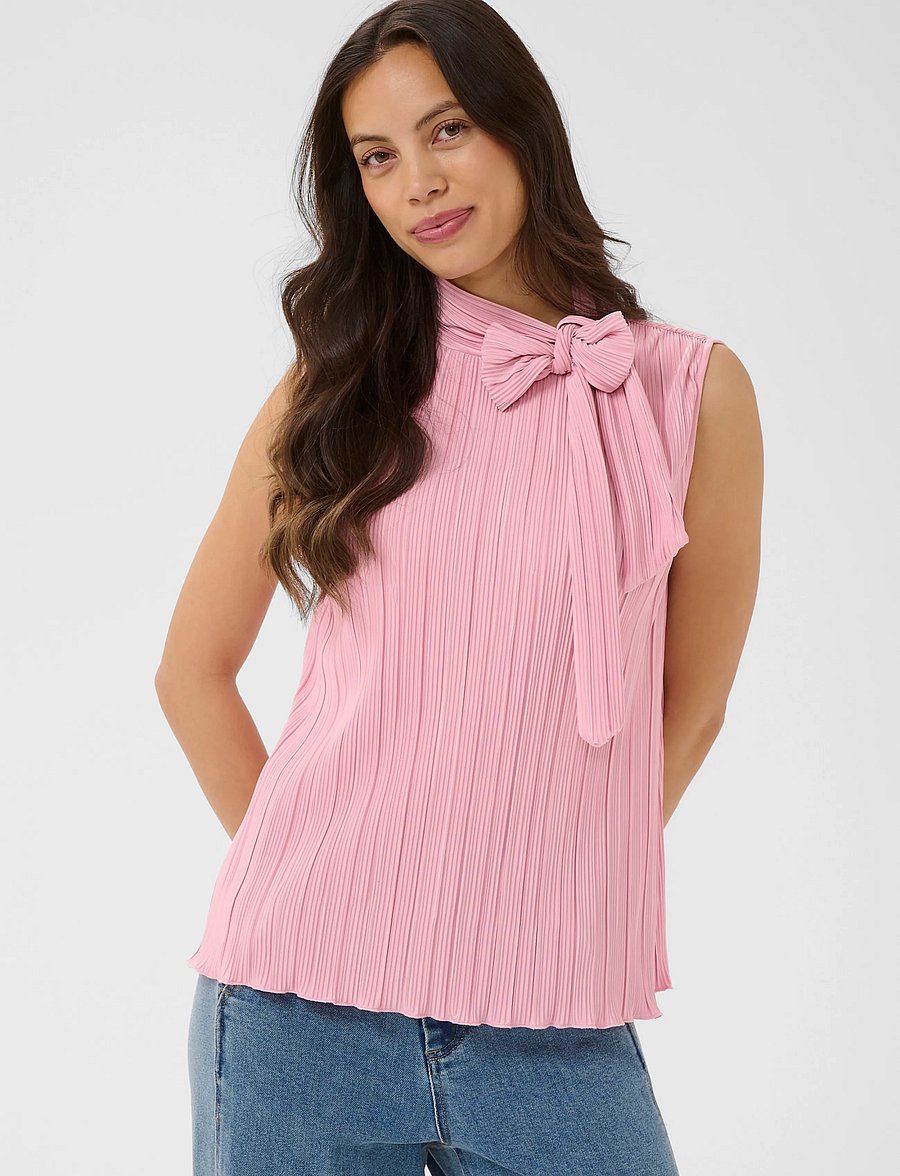 Saint Tropez - ZuniSZ SS Bow Top - Ærmeløse bluser - pink nectar - 0