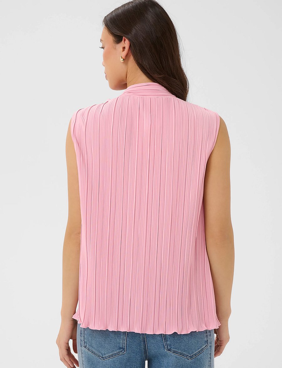 Saint Tropez - ZuniSZ SS Bow Top - Ærmeløse bluser - pink nectar - 4