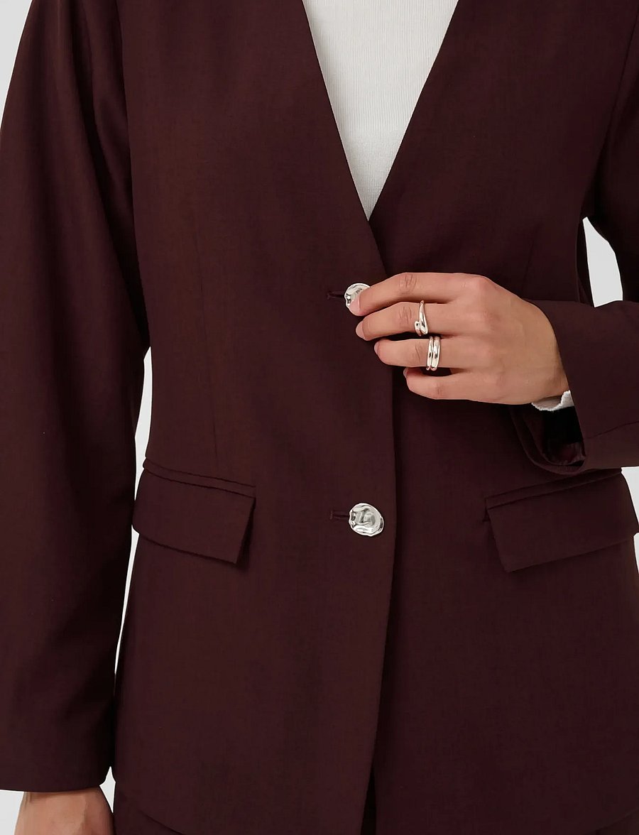 Saint Tropez - UbigailSZ Blazer - einreihige blazer - winetasting melange - 5