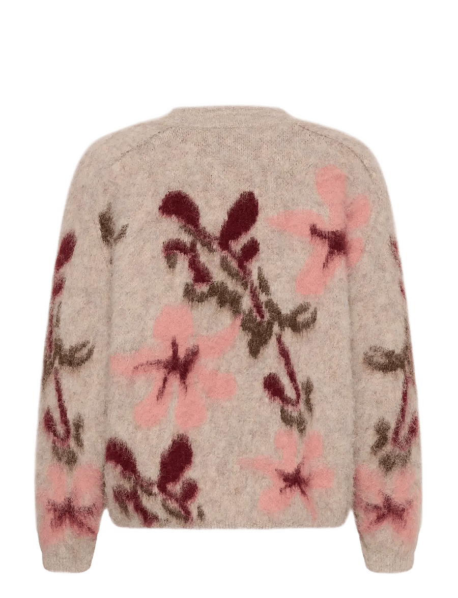 Saint Tropez - UliceSZ Pullover - striktrøjer - tan winetasting blooms - 2