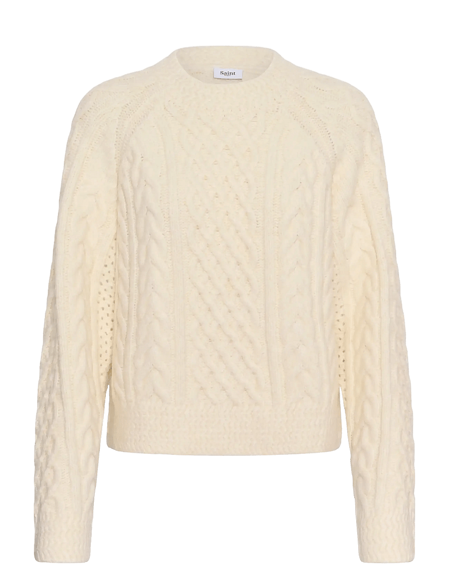 Saint Tropez - UwenaSZ Pullover - striktrøjer - seedpearl melange - 1
