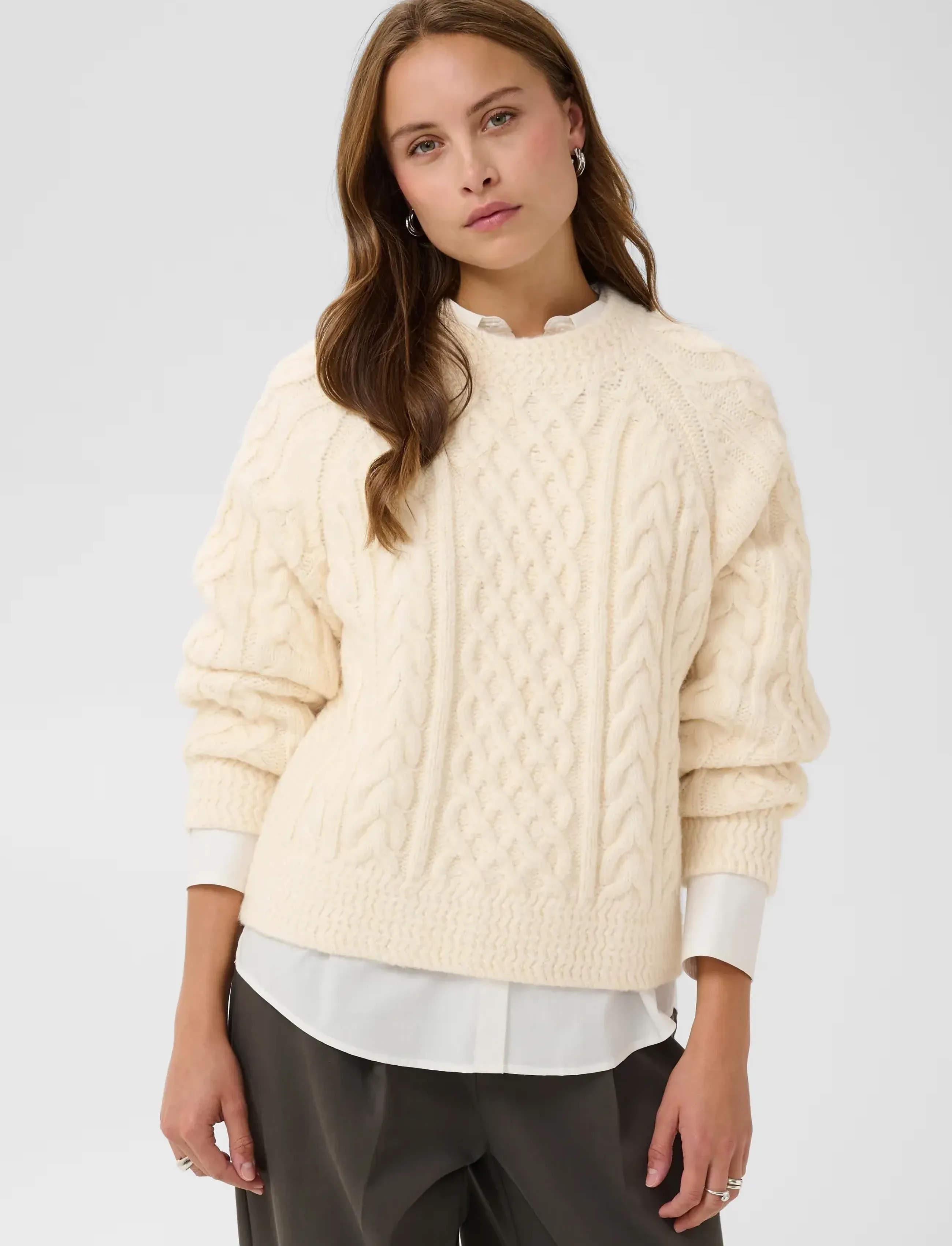 Saint Tropez - UwenaSZ Pullover - seedpearl melange - 0