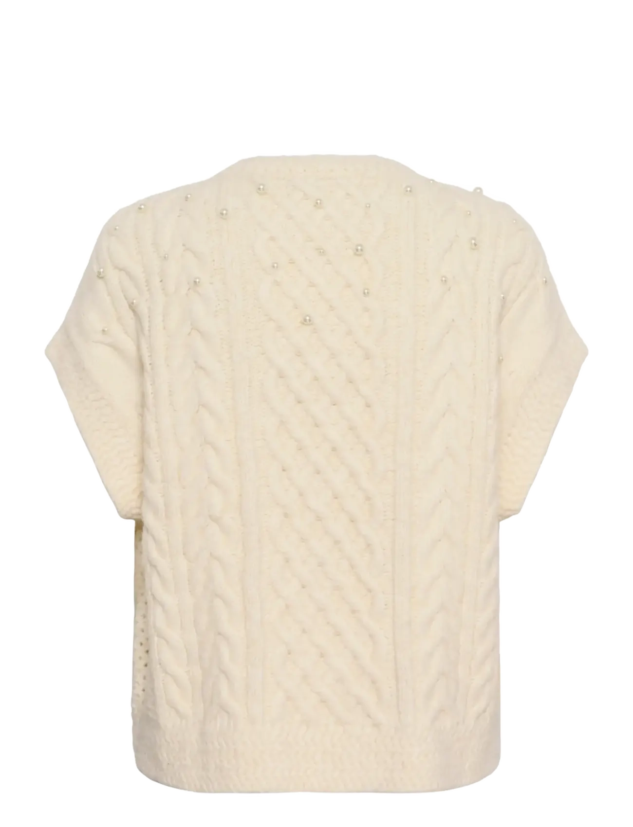 Saint Tropez - UwenaSZ Knit Vest - seedpearl melange - 2