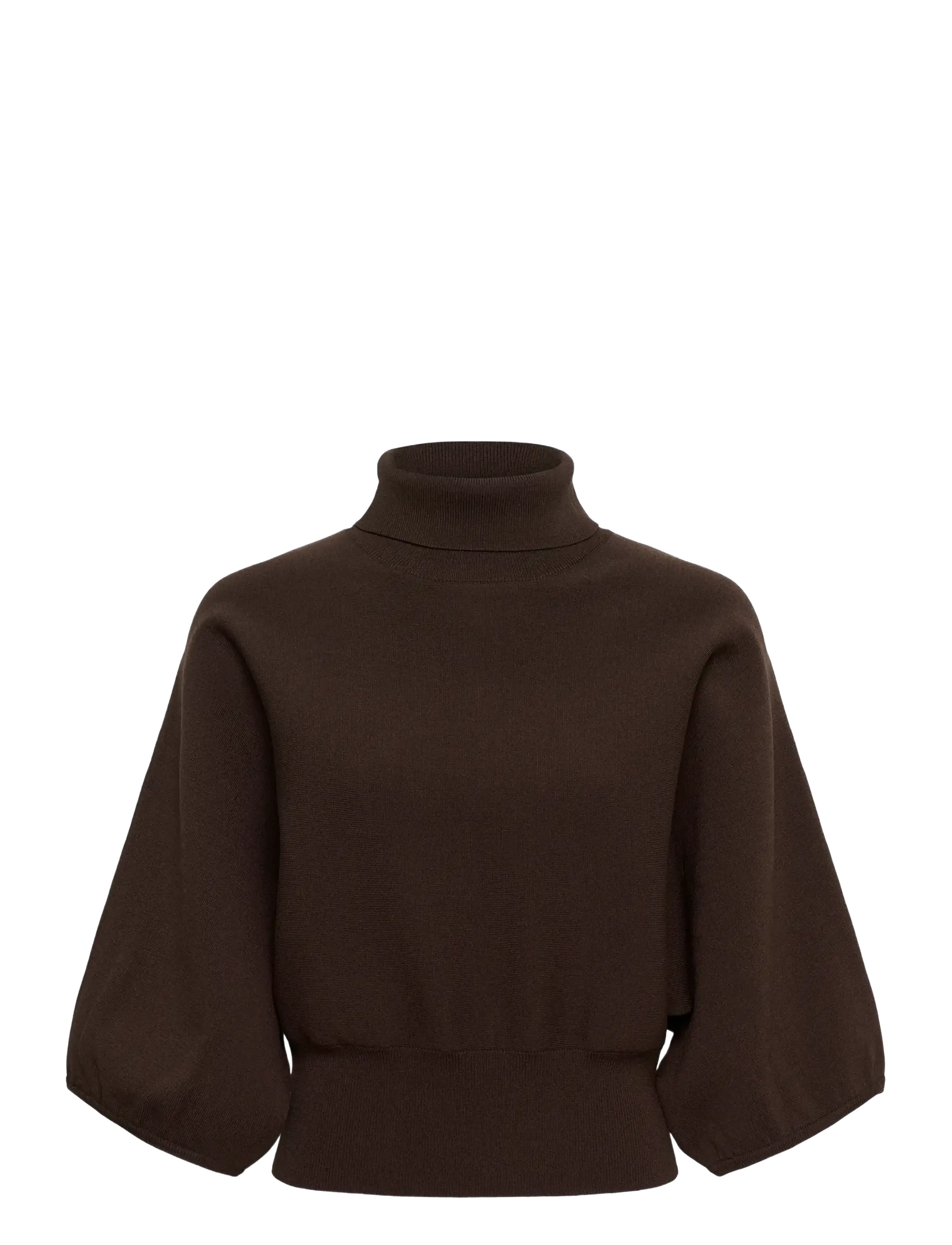 Saint Tropez UzdinaSZ Pullover - Strik - CHOCOLATE BROWN / brown