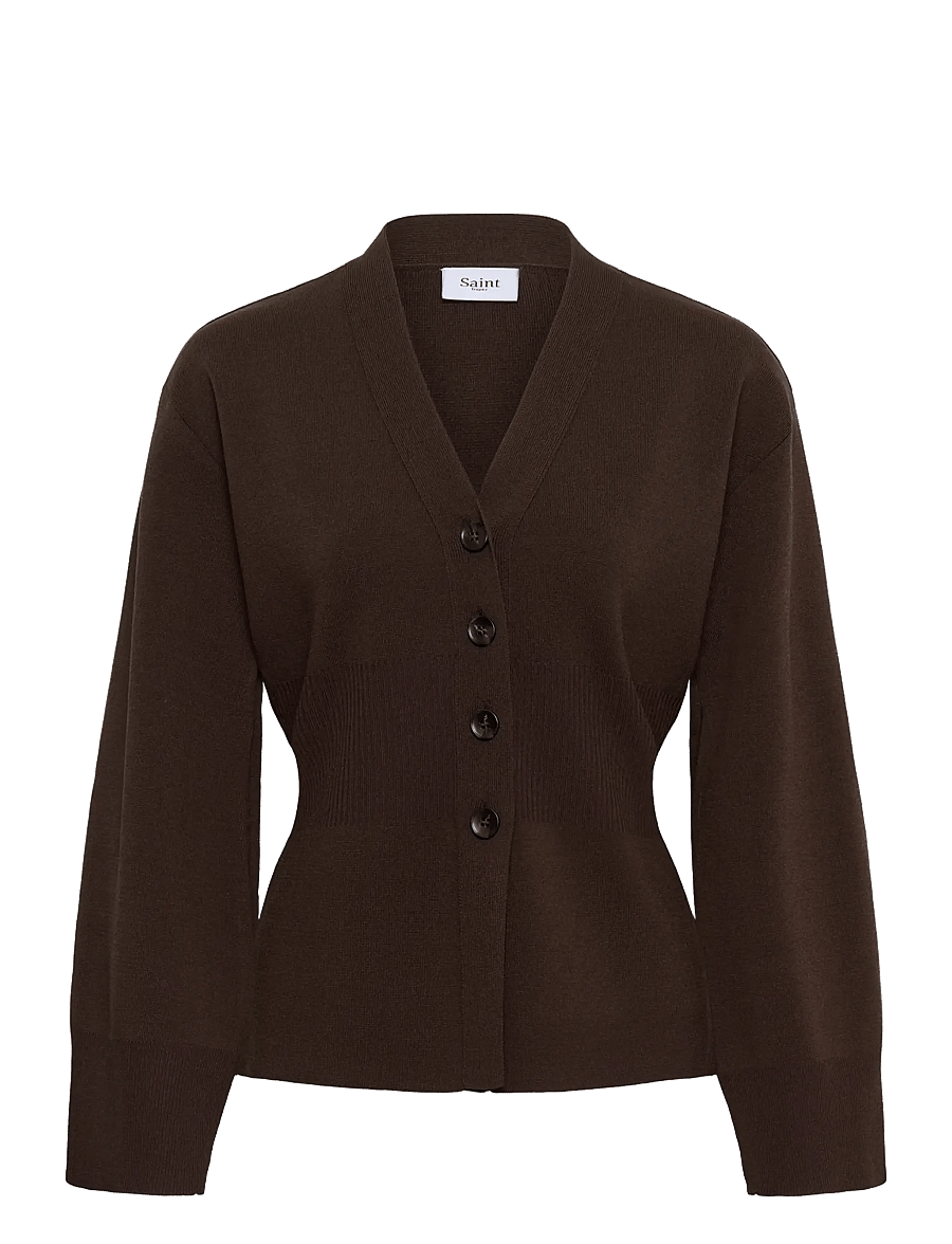 Saint Tropez - UzdinaSZ Cardigan - chocolate brown - 1