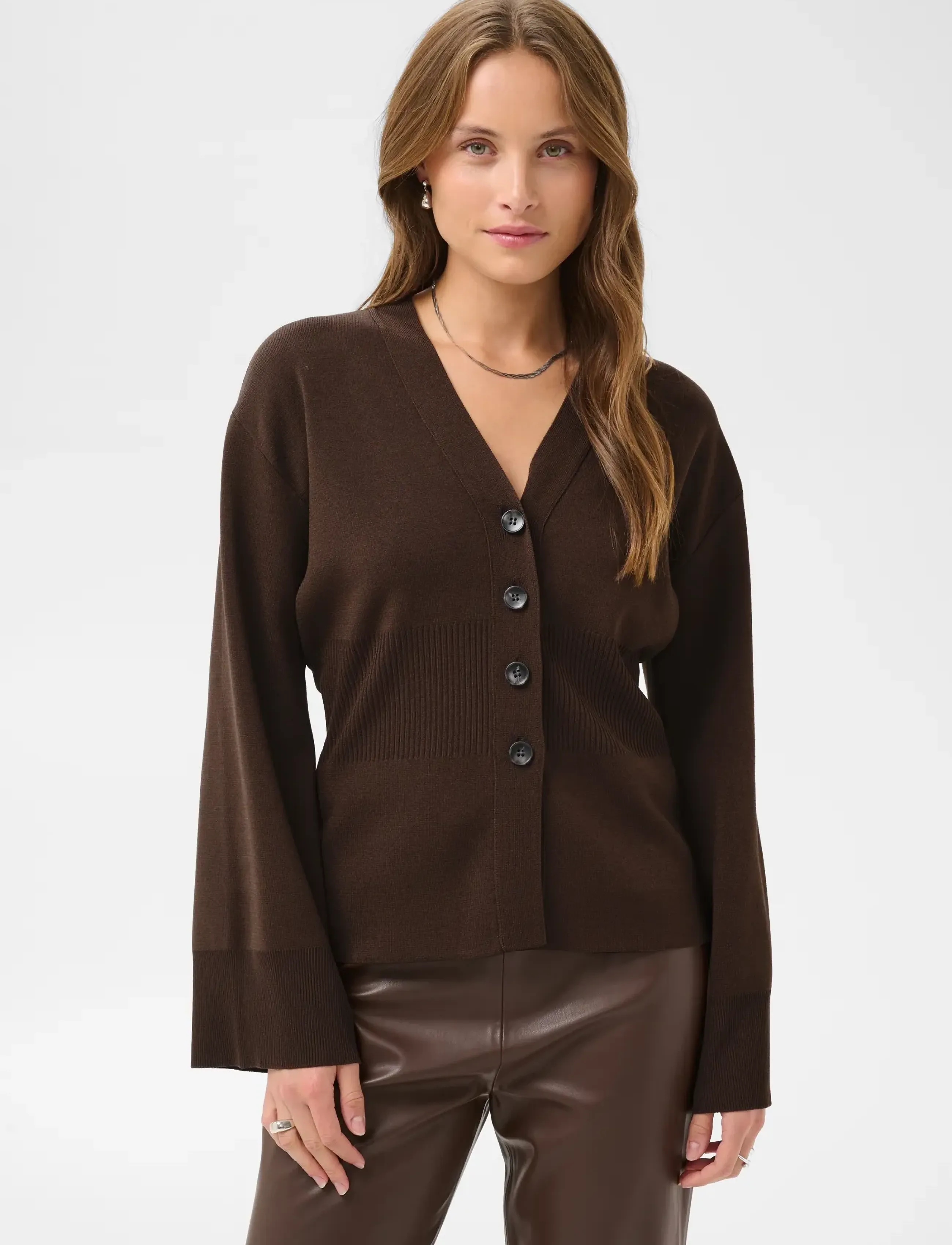 Saint Tropez - UzdinaSZ Cardigan - chocolate brown - 0