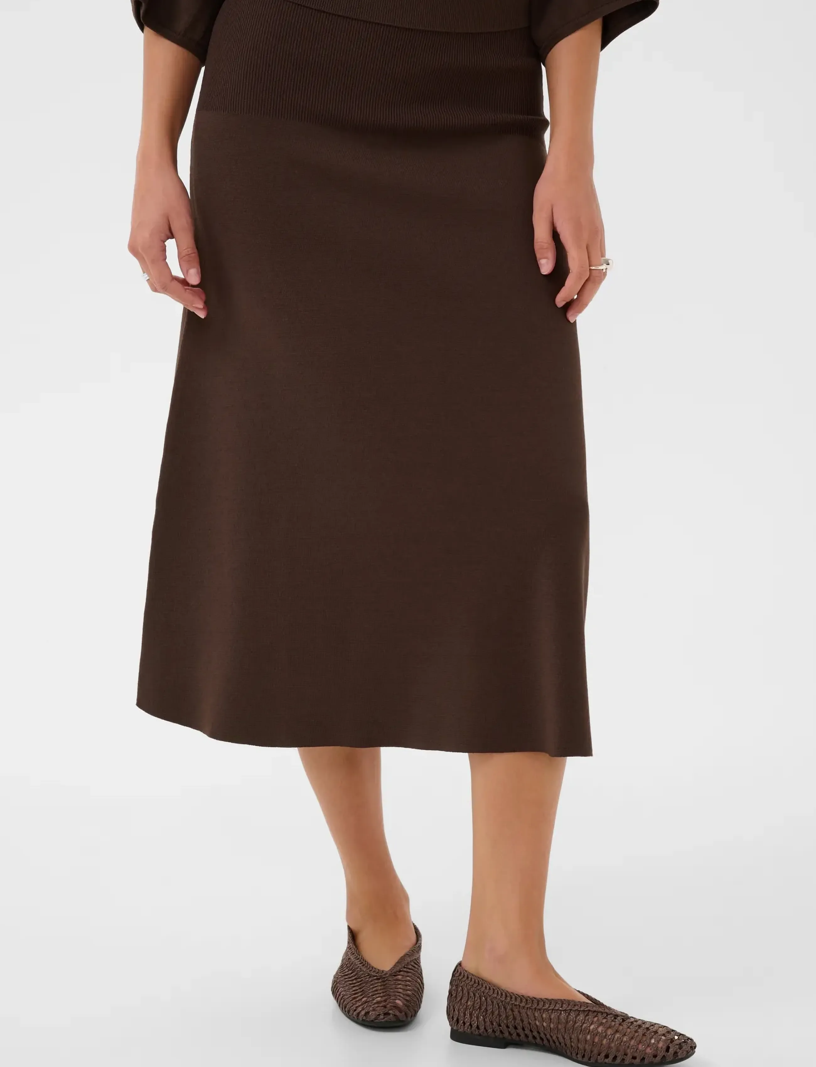 Saint Tropez - UzdinaSZ Skirt - midi-röcke - chocolate brown - 0
