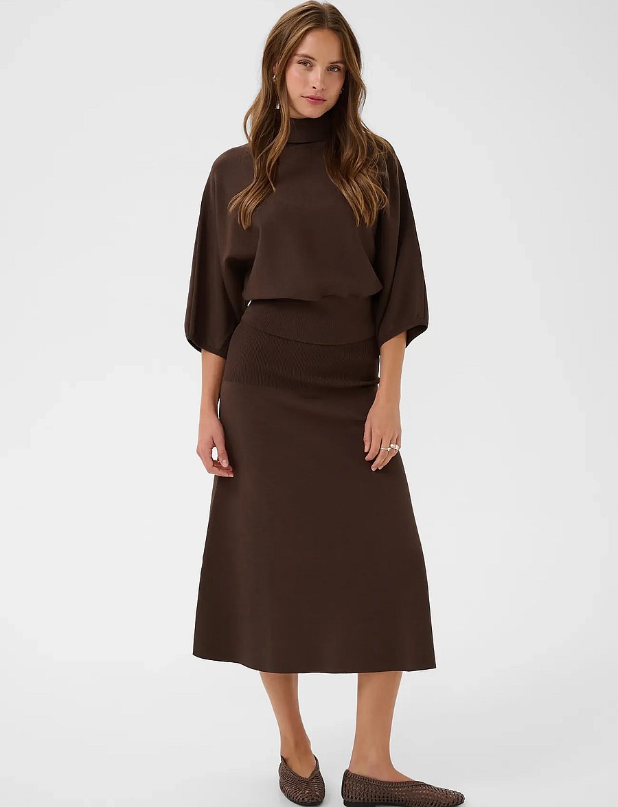 Saint Tropez - UzdinaSZ Skirt - midi-röcke - chocolate brown - 3
