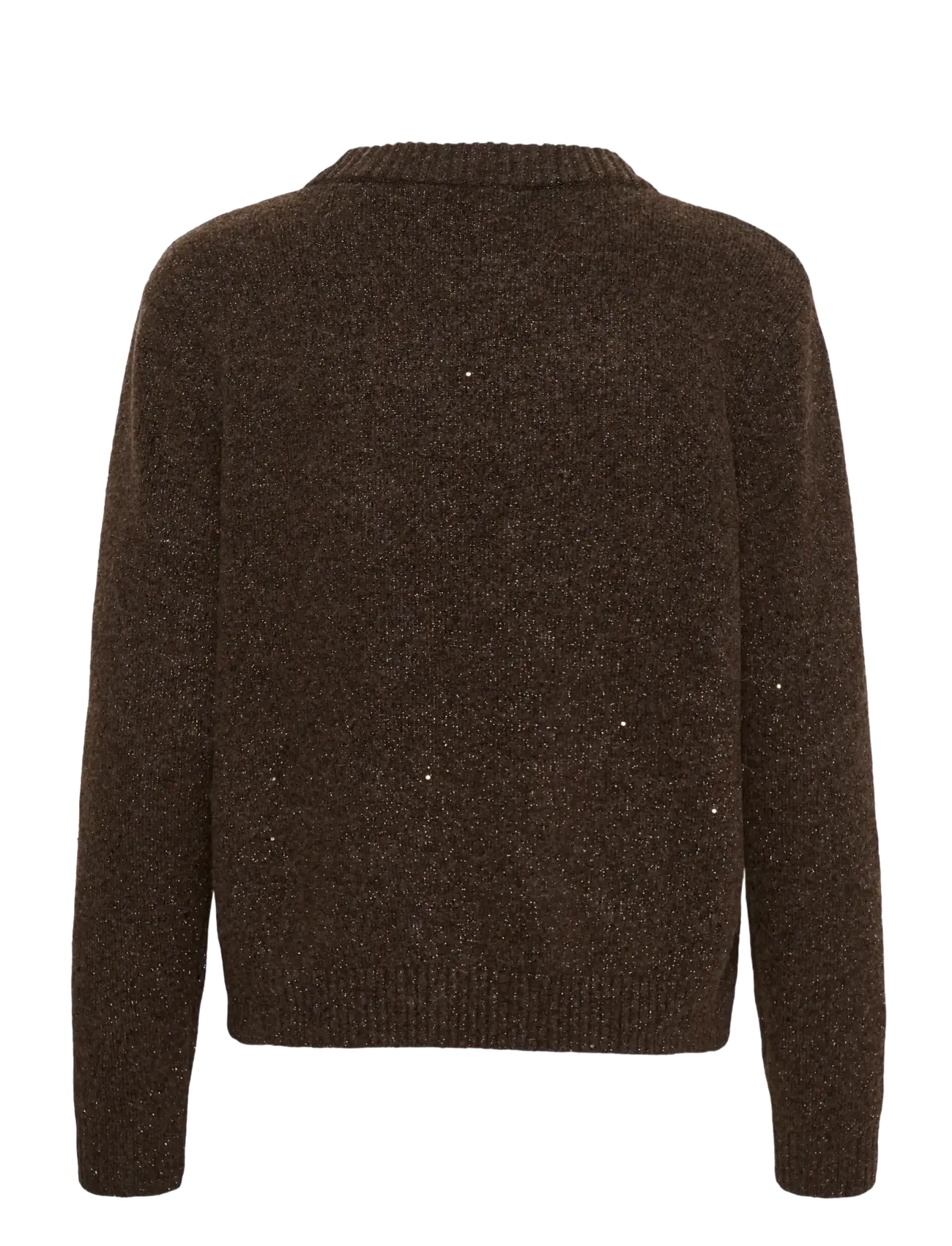 Saint Tropez - NovaSZ LS Pullover - striktrøjer - chocolate brown melange - 2