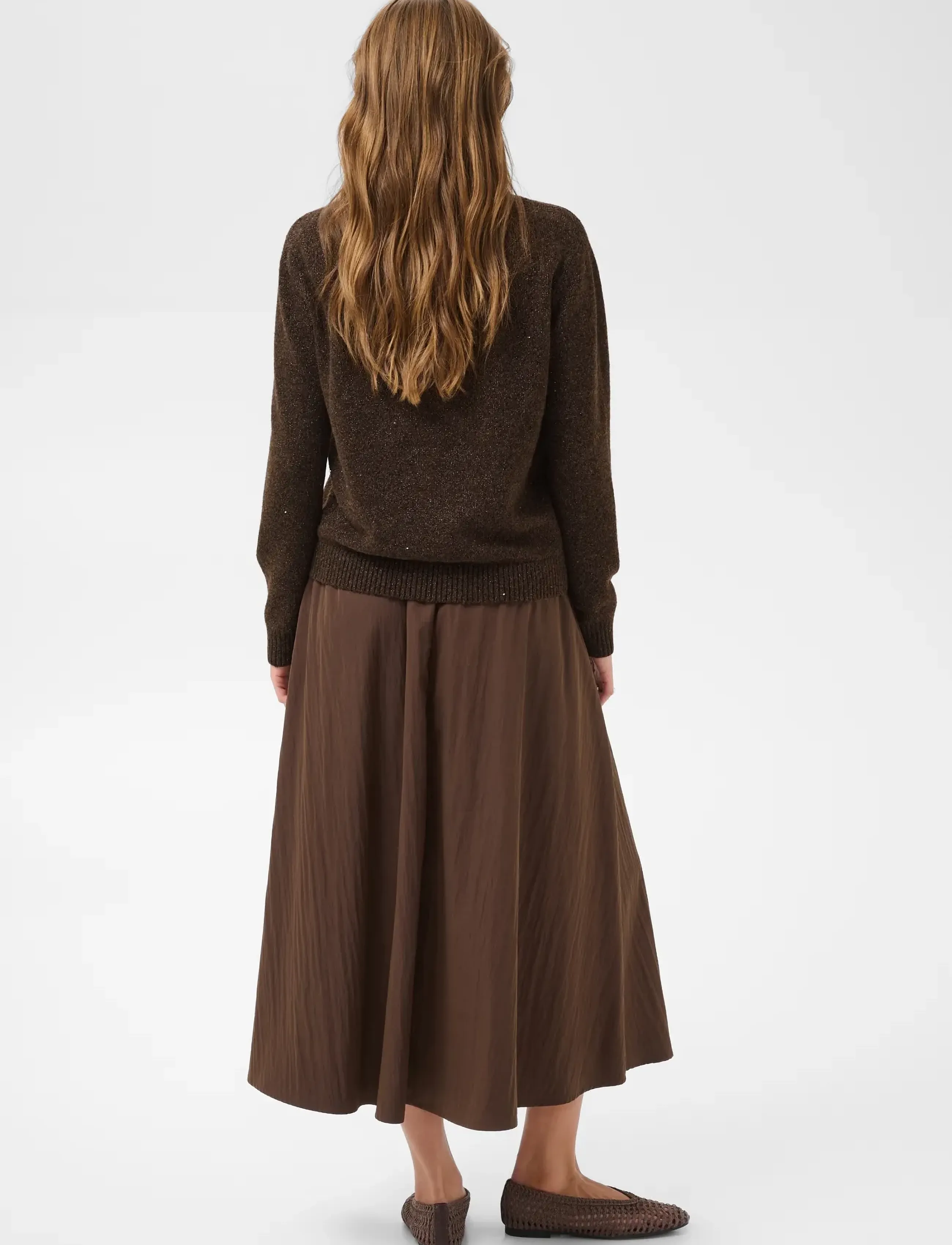 Saint Tropez - NovaSZ LS Pullover - striktrøjer - chocolate brown melange - 4