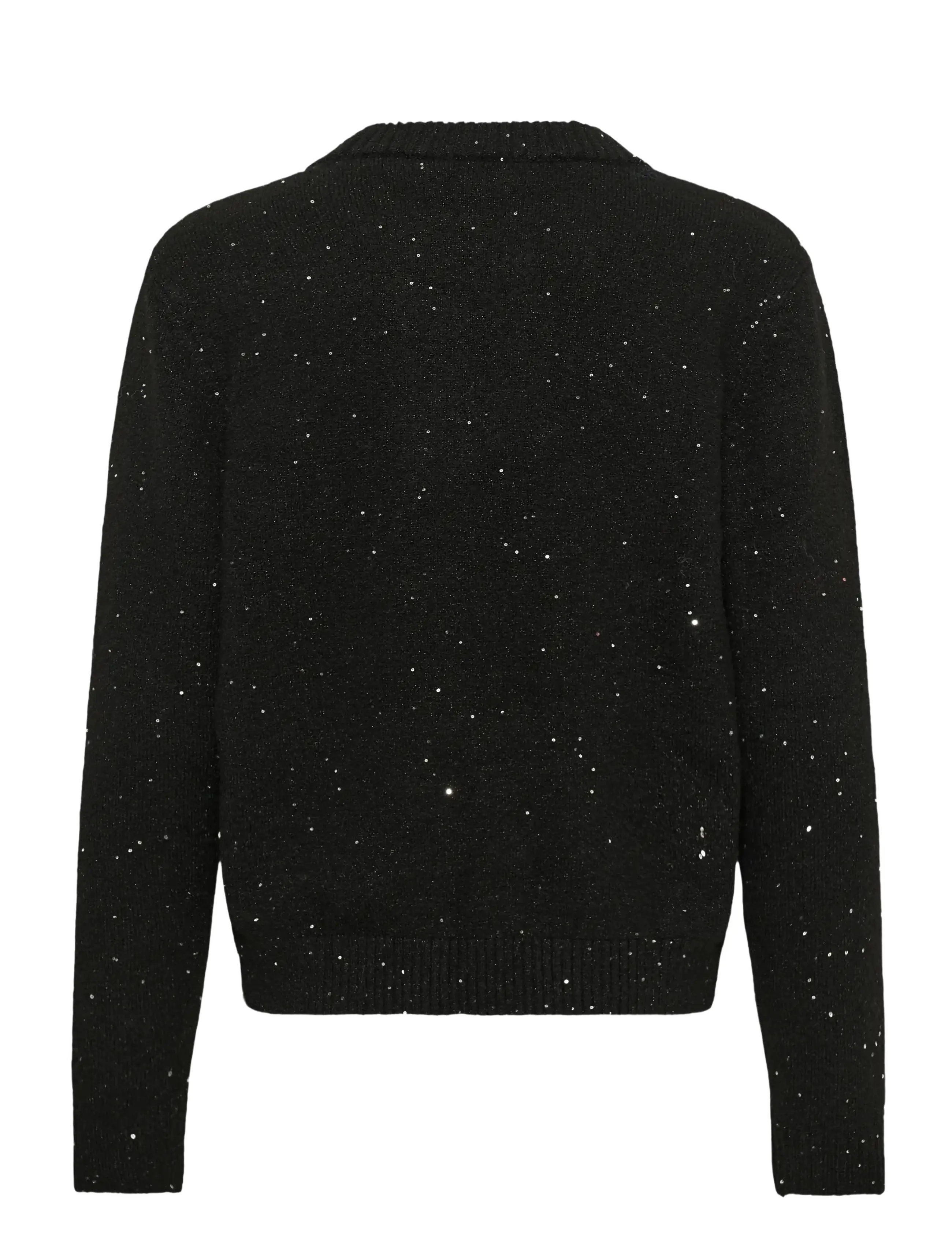 Saint Tropez - NovaSZ LS Pullover - höstkläder - black melange - 2
