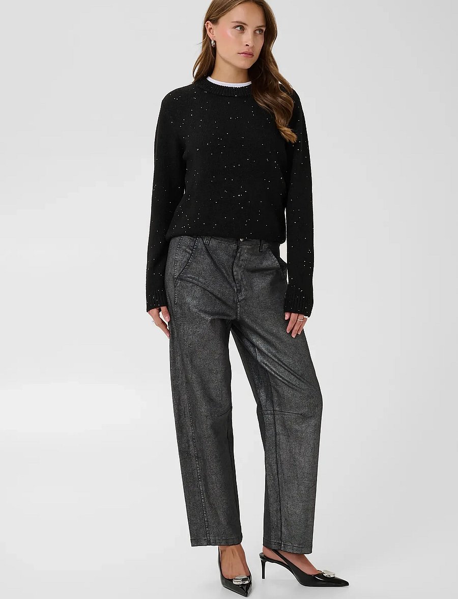 Saint Tropez - NovaSZ LS Pullover - pullover - black melange - 3