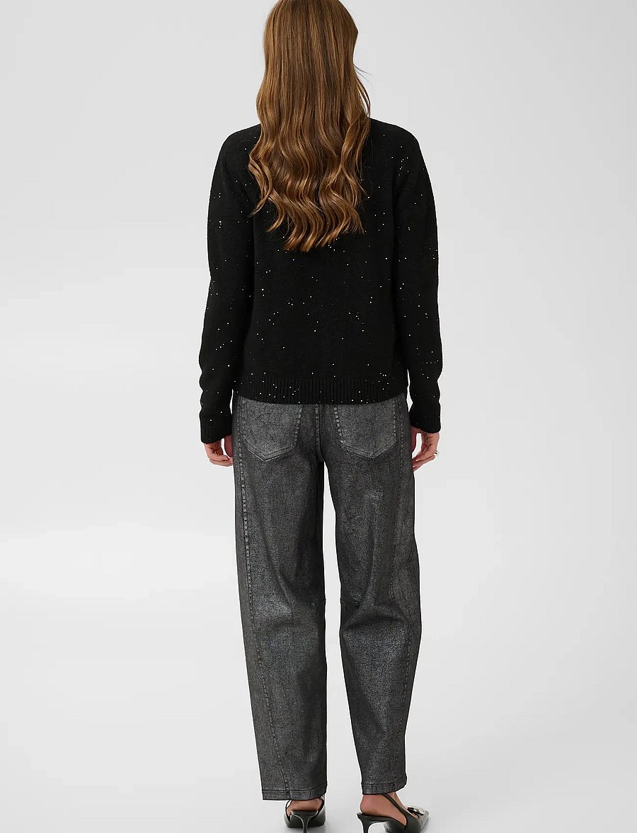 Saint Tropez - NovaSZ LS Pullover - pullover - black melange - 4