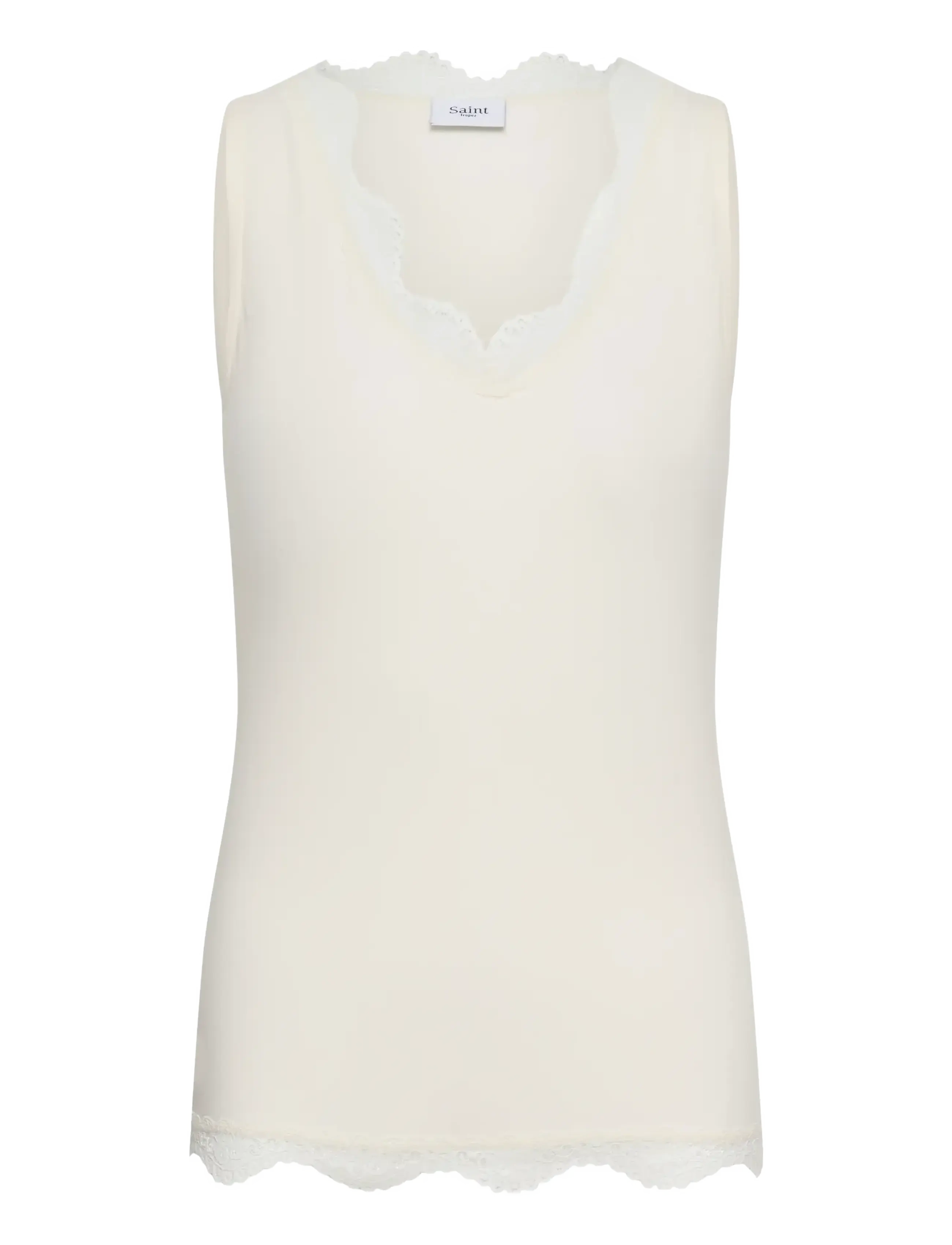 Saint Tropez UlissySZ Tank Top - Kleidung - ICE / cream