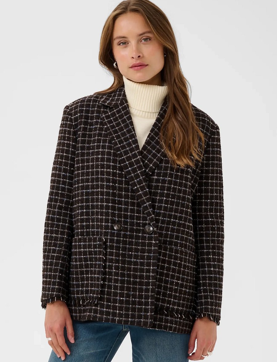 Saint Tropez - UttaSZ Coat - vinterjackor - chocolate brown - 0