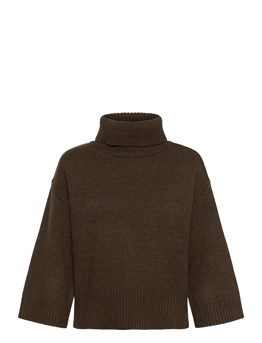 Saint Tropez - UminaSZ Pullover - jumpers - chocolate brown melange - 1