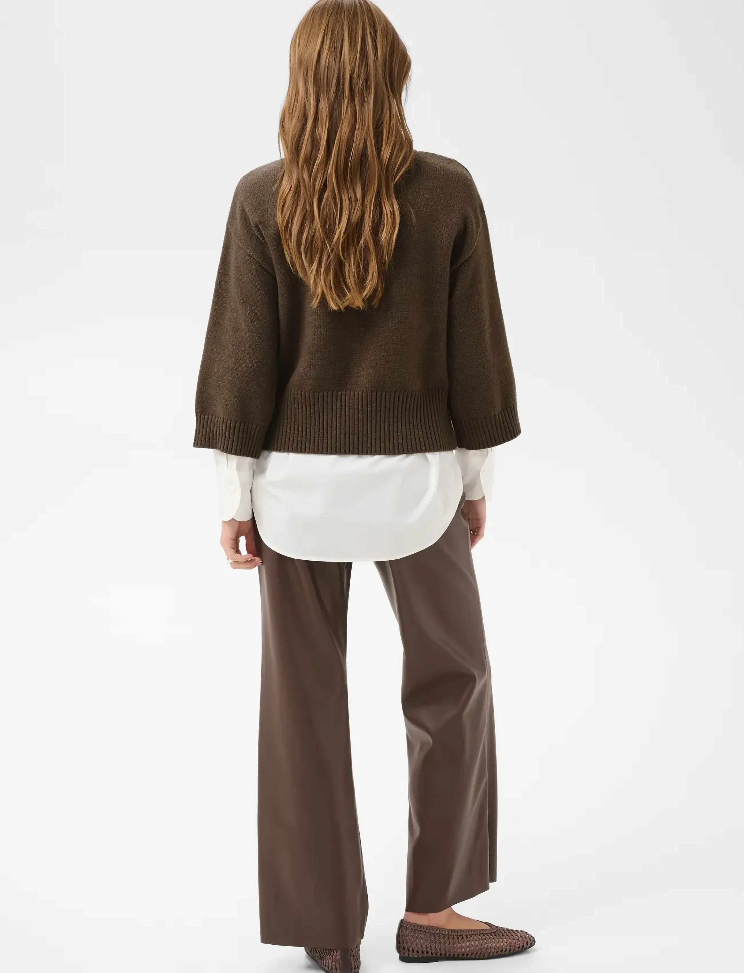 Saint Tropez - UminaSZ Pullover - jumpers - chocolate brown melange - 4