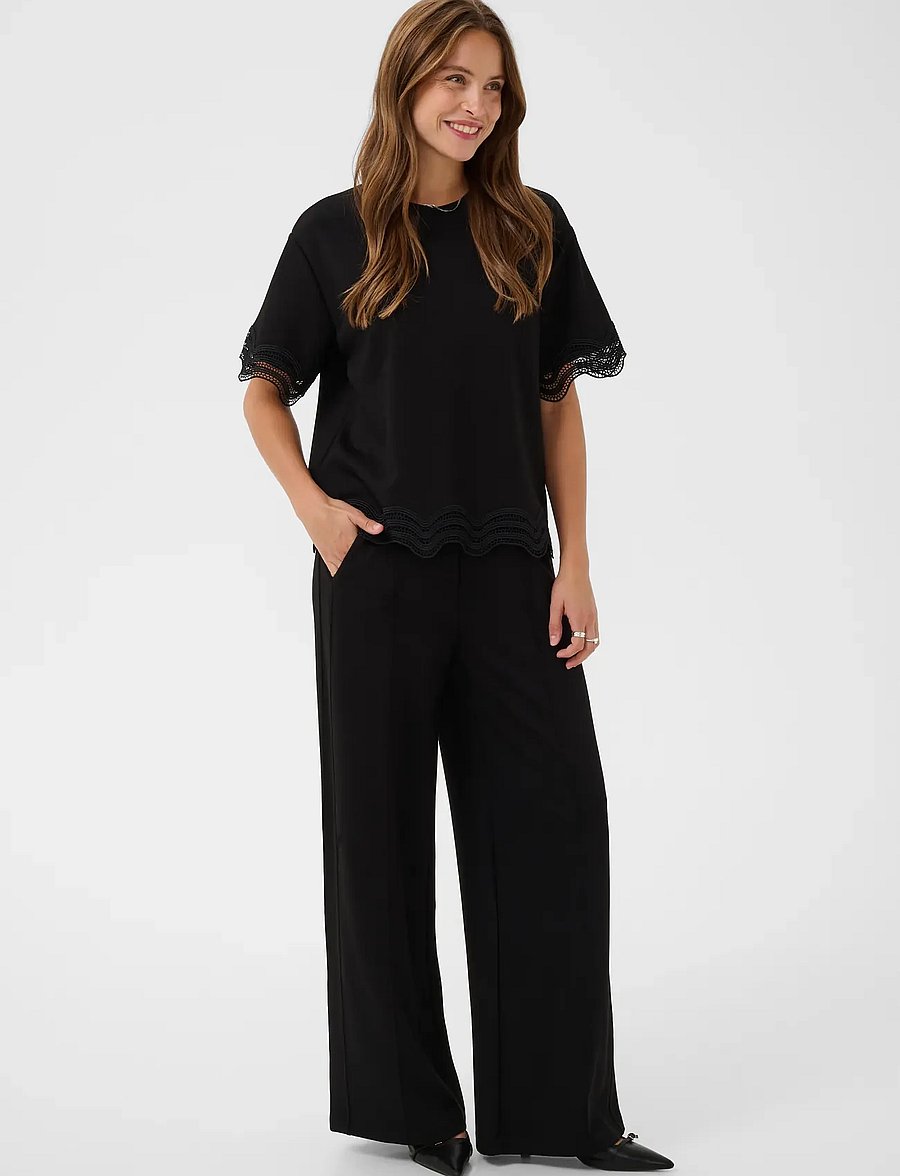 Saint Tropez - UmilaSZ Pants - vida byxor - black - 3