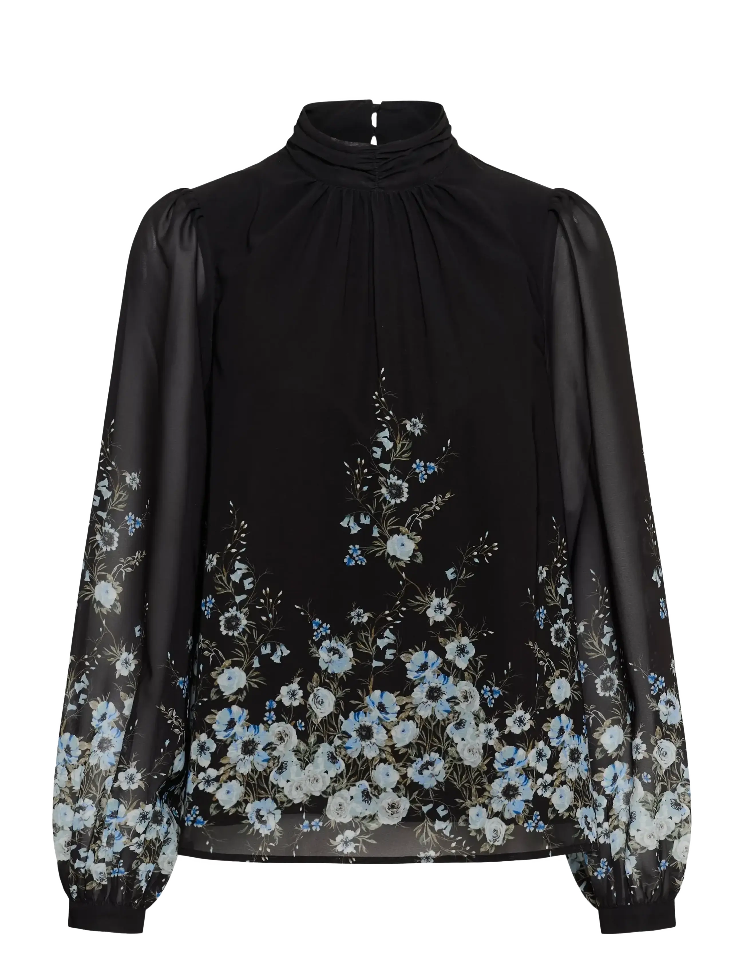 Saint Tropez UrsanneSZ Blouse - Blouses & Shirts - BLACK LUNA ROSES / black