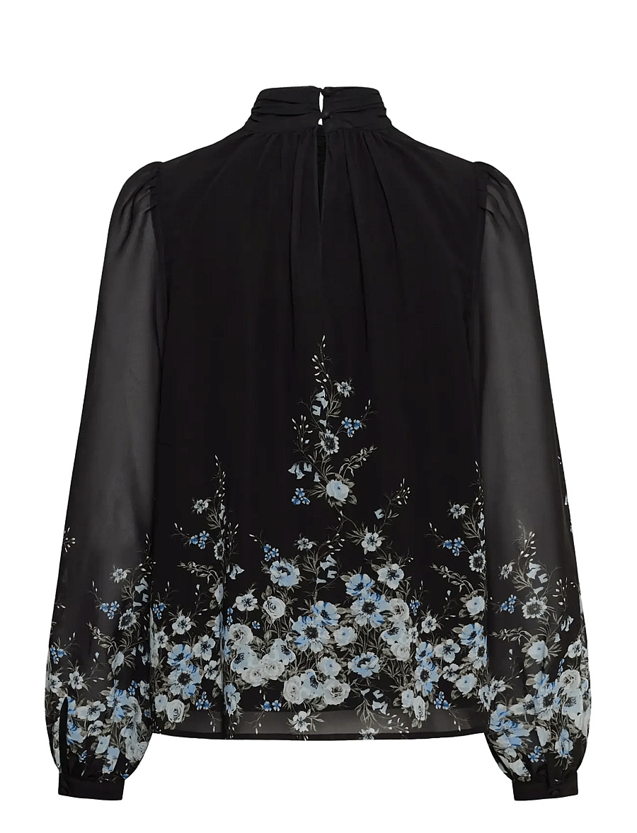 Saint Tropez - UrsanneSZ Blouse - langärmelige blusen - black luna roses - 2