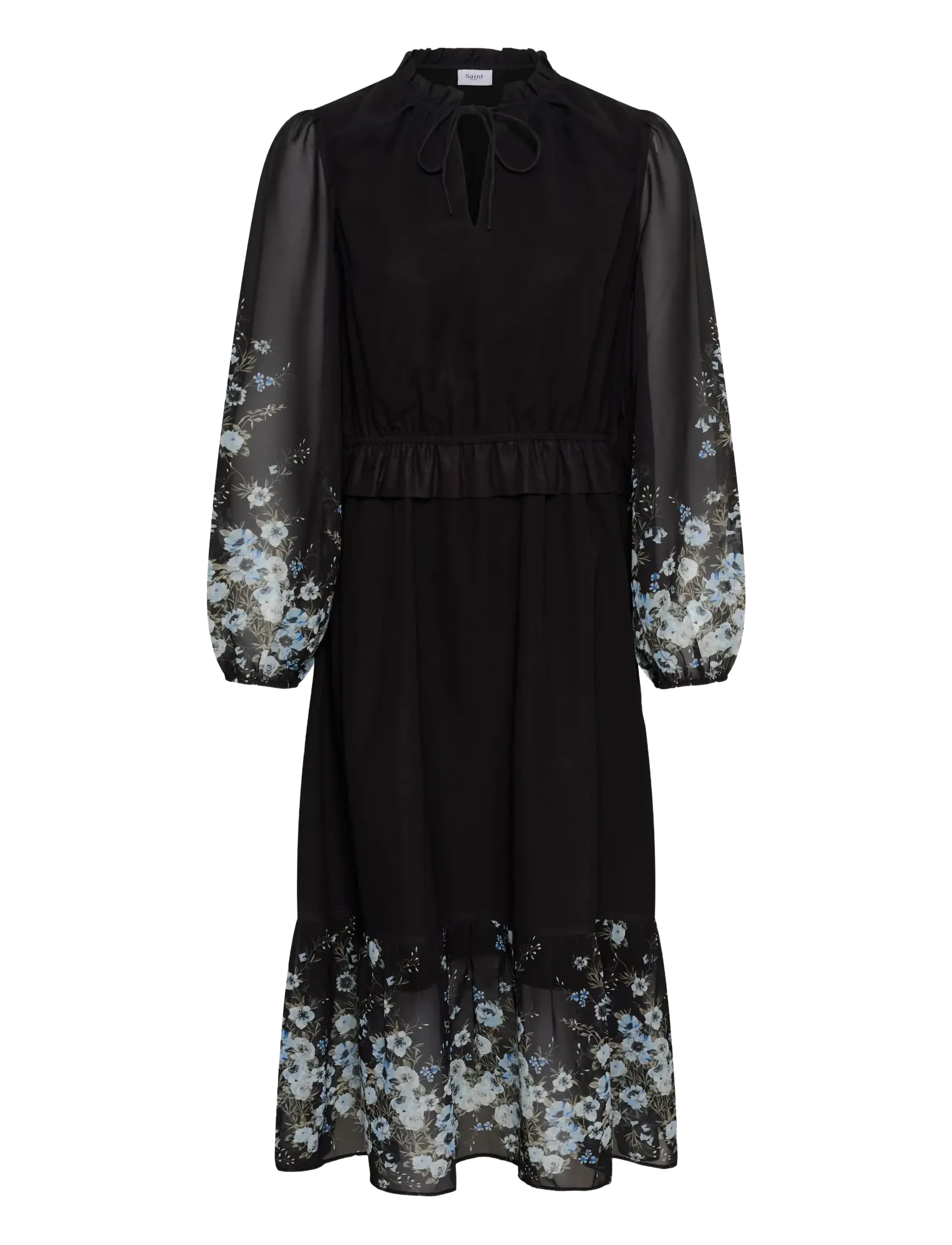 Saint Tropez - UrsanneSZ Dress - midi dresses - black luna roses - 1
