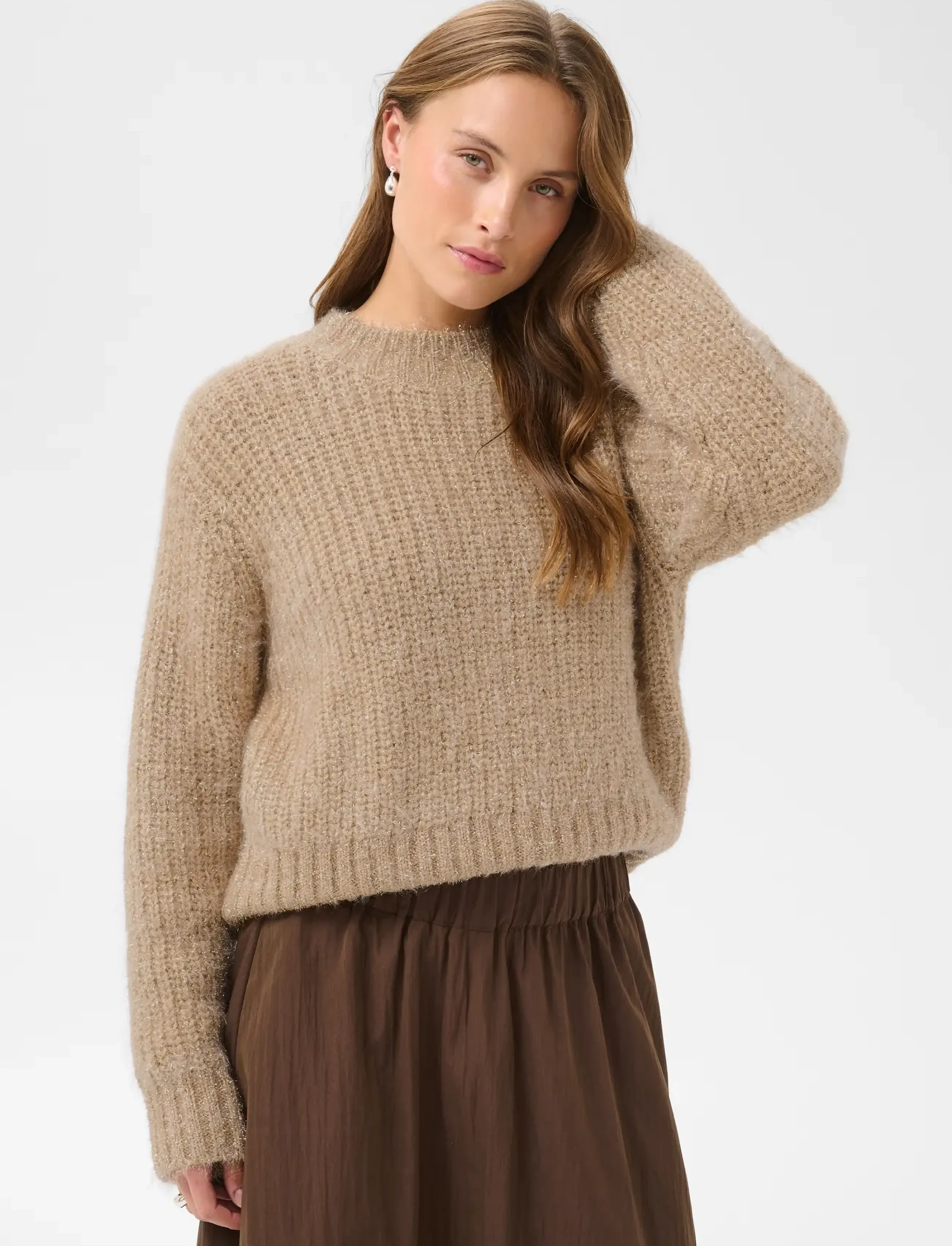 Saint Tropez - HalfaSZ Round Neck Pullover - jumpers - asti - 0