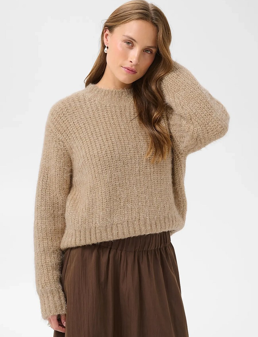 Saint Tropez - HalfaSZ Round Neck Pullover - jumpers - asti - 0