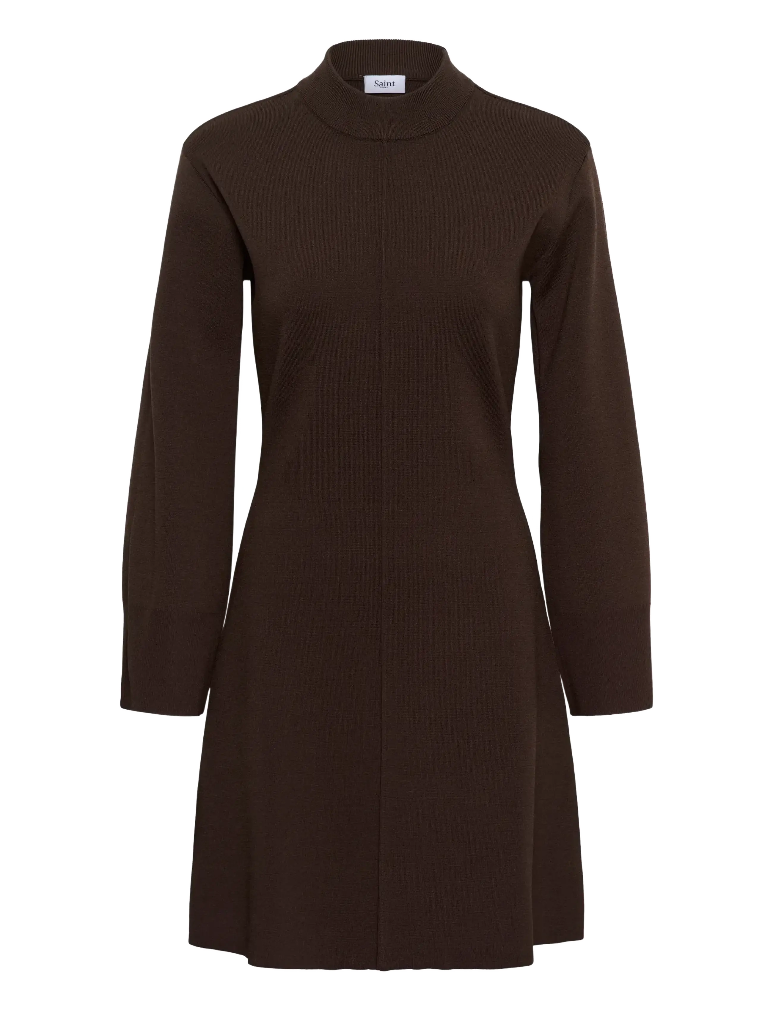 Saint Tropez - UzdinaSZ Knit Dress - chocolate brown - 1