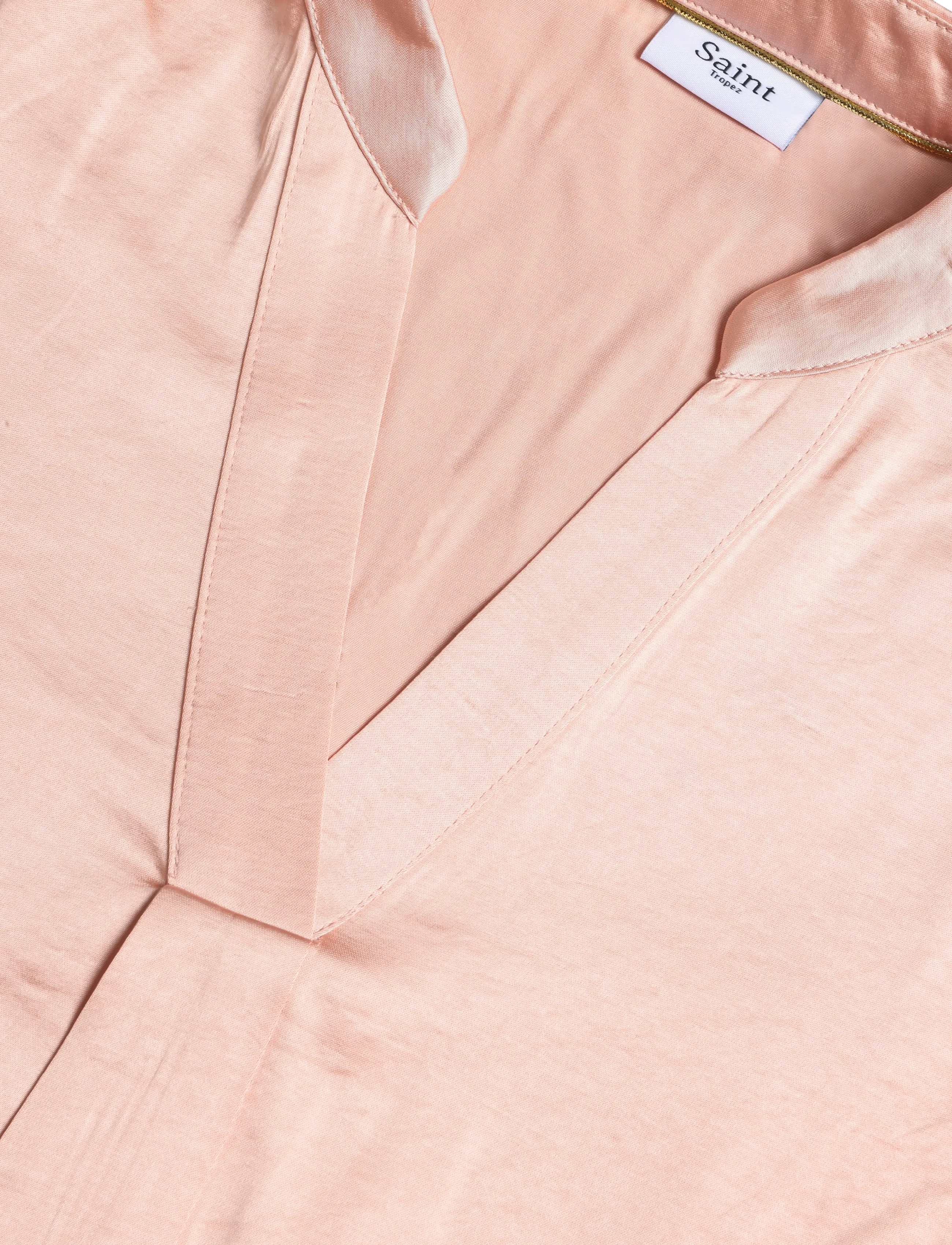 Saint Tropez - PananSZ SS Blouse - kortærmede bluser - ash rose - 2